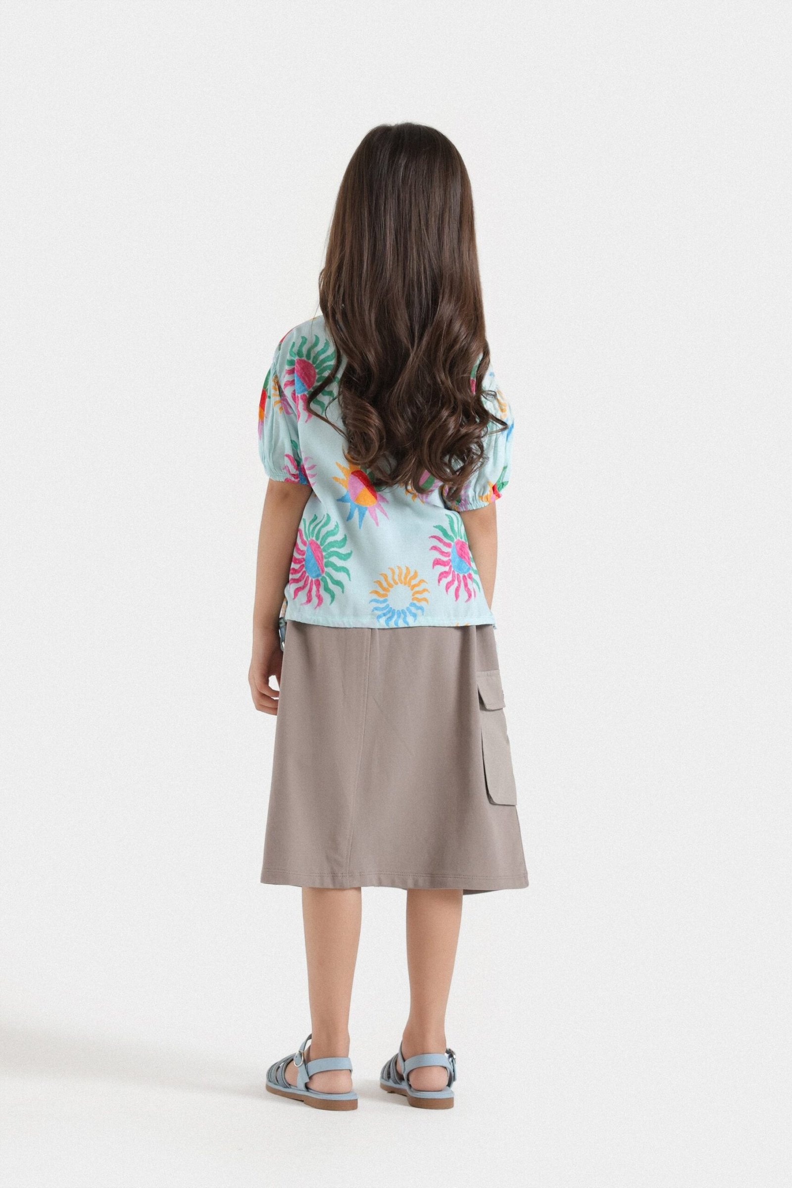 Midi Skirt With Side Flap Pockets - Image 6
