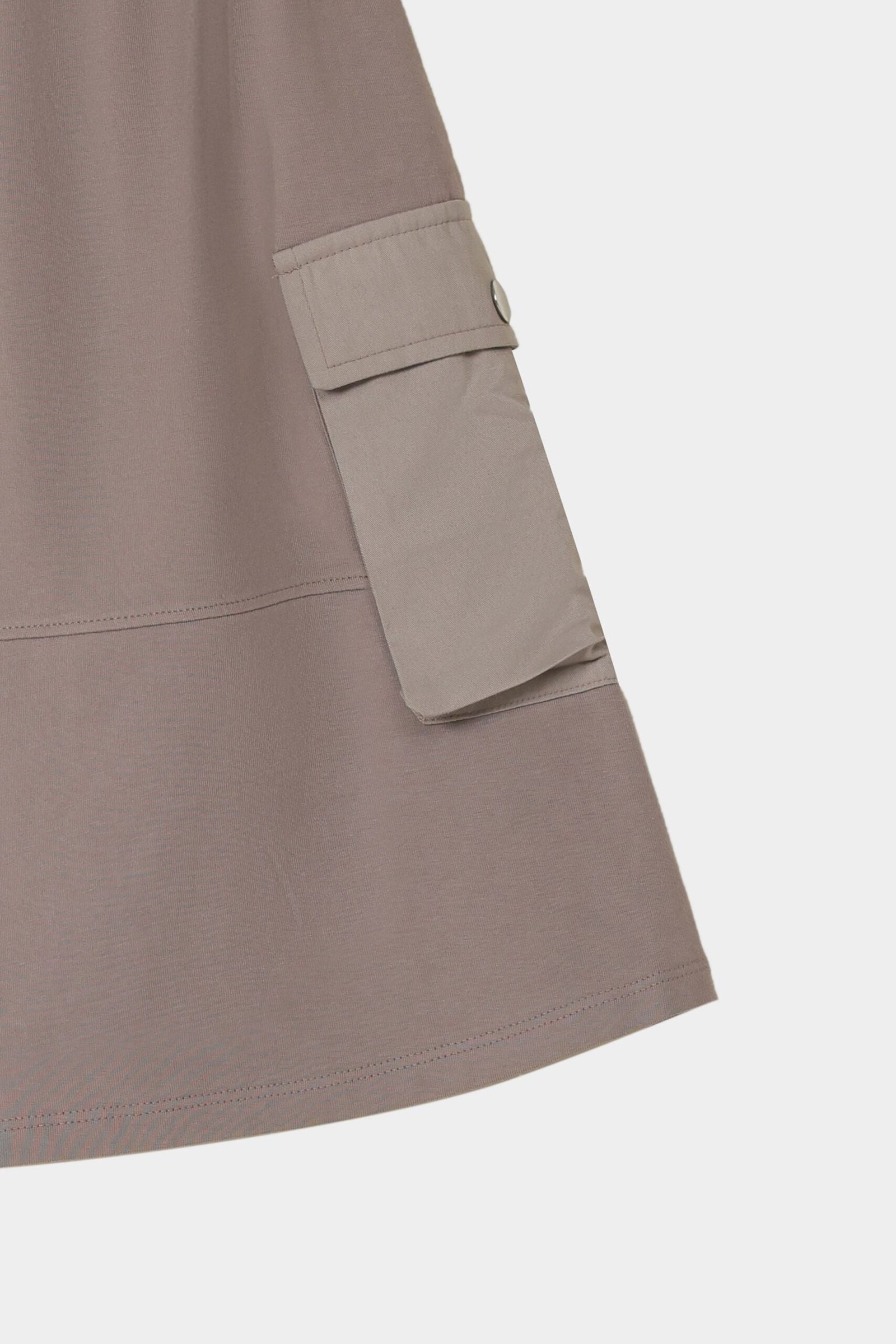 Midi Skirt With Side Flap Pockets - Image 2