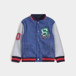 Denim Varsity Jacket