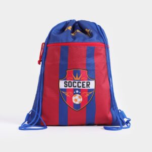 Soccer Themed Drawstring Bag