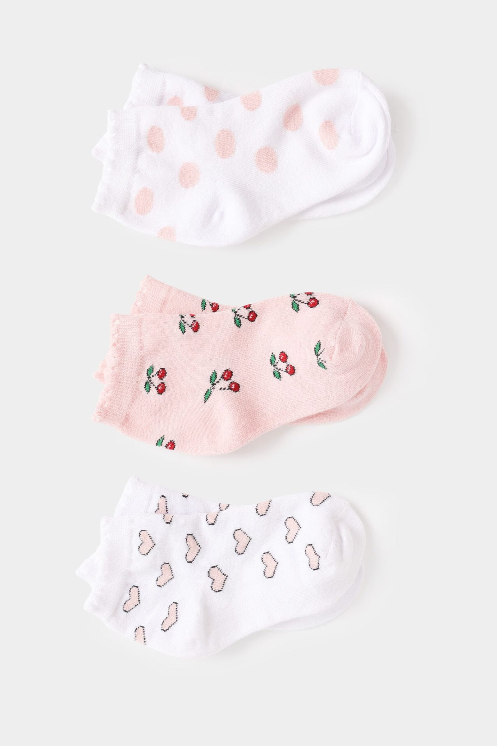 Pack of 3-Printed Ankle Socks