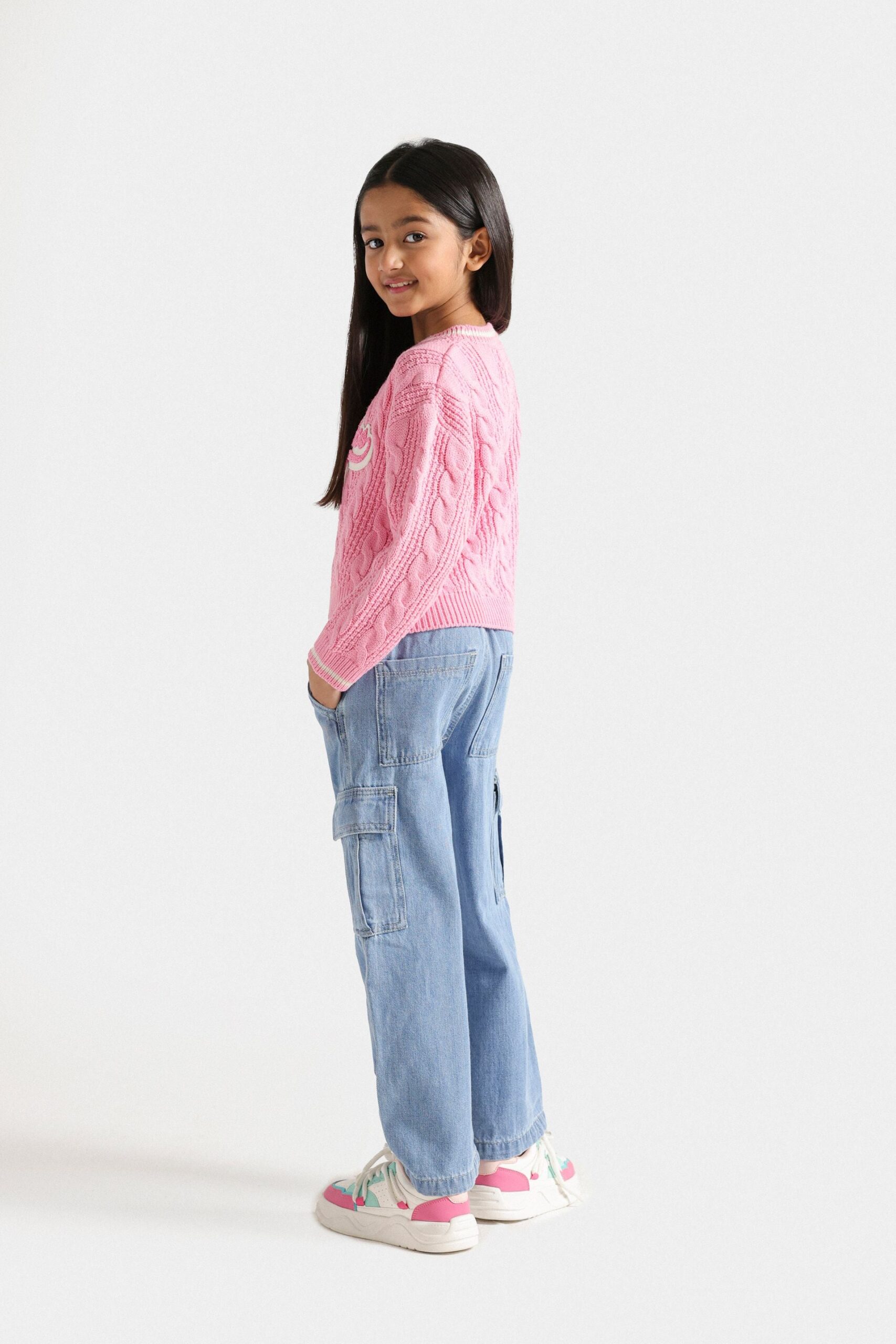 Varsity Cable Knitted Sweater - Image 6