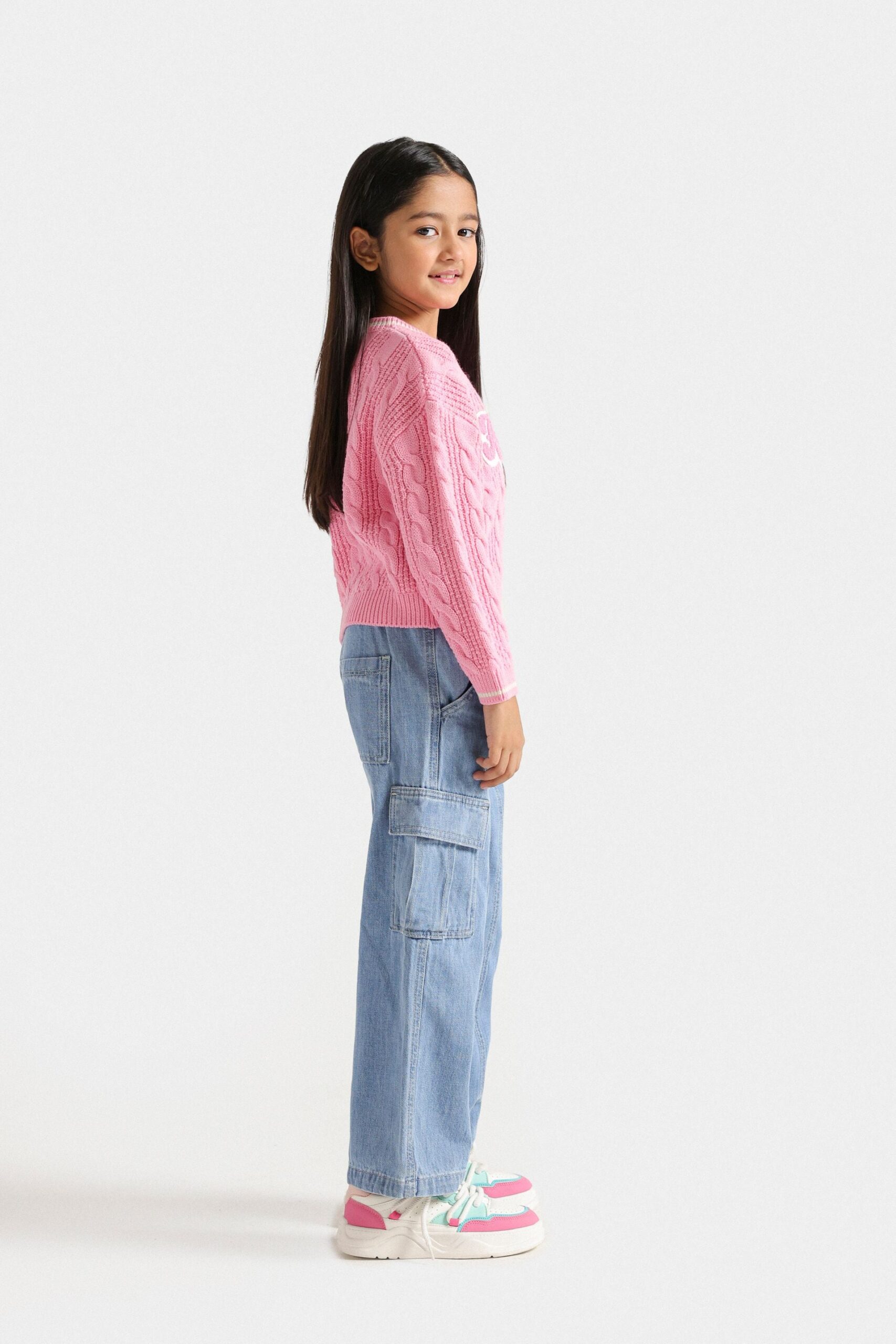Varsity Cable Knitted Sweater - Image 5