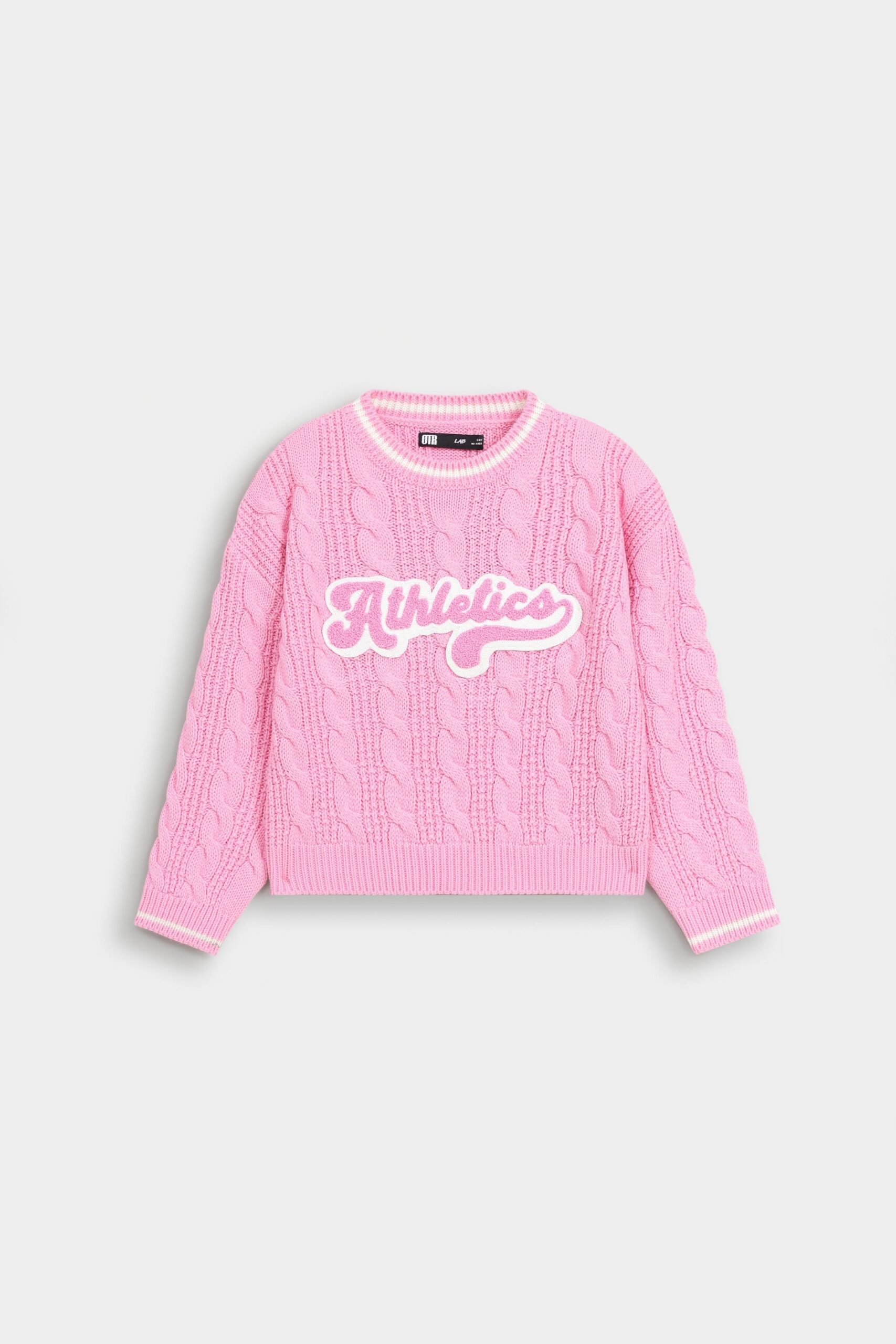 Varsity Cable Knitted Sweater