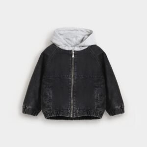 Denim Jacket With Hood