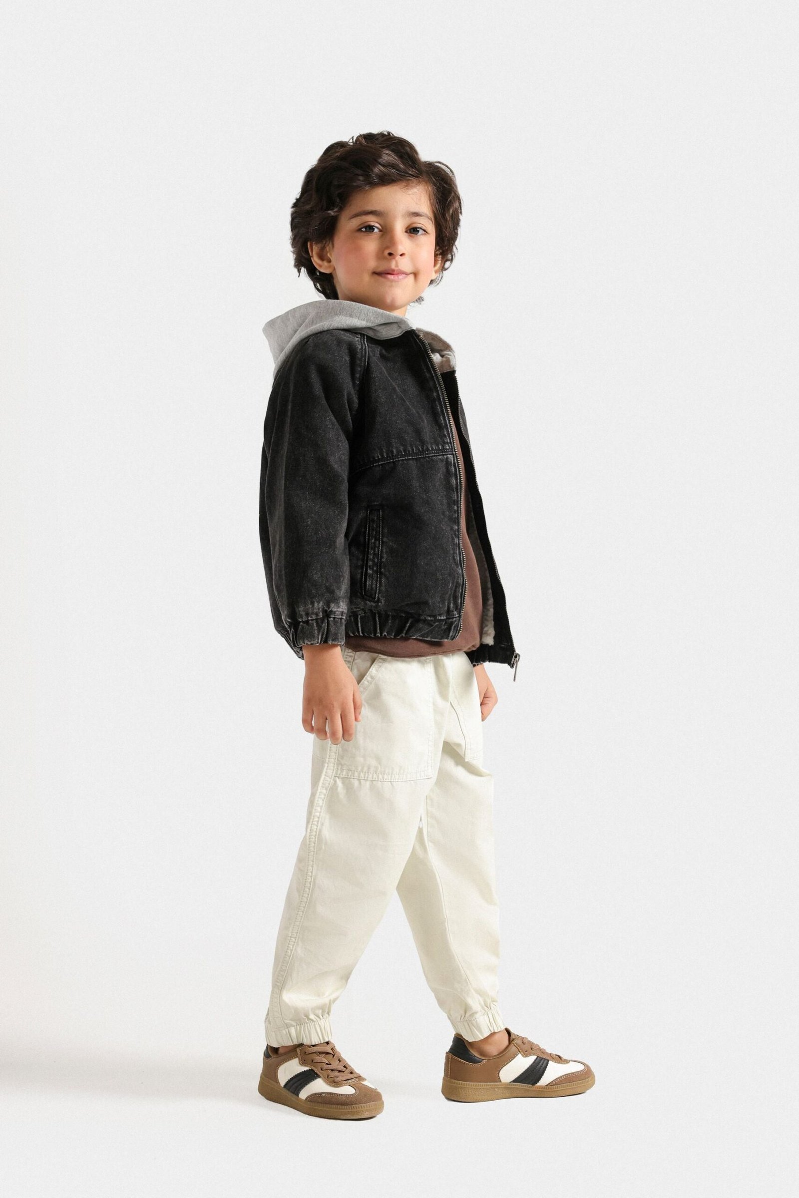 Denim Jacket With Hood - Image 5