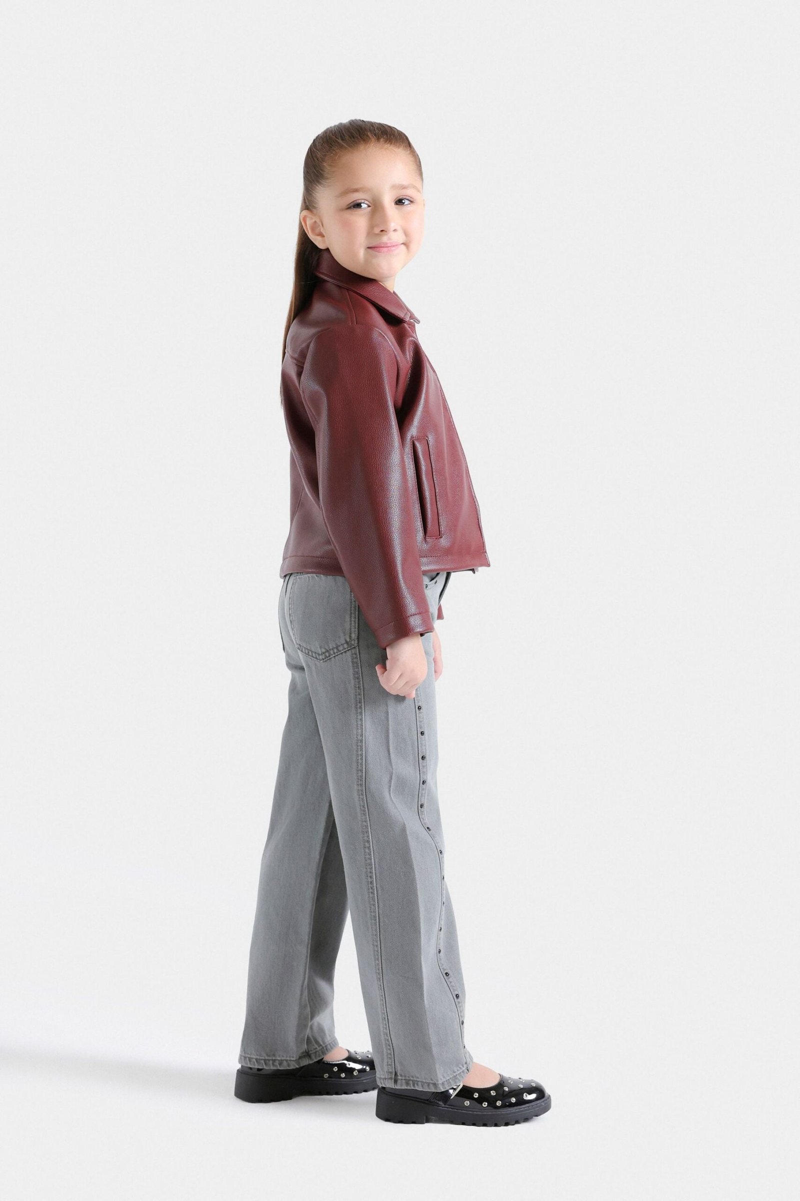 Faux Leather Jacket - Image 5