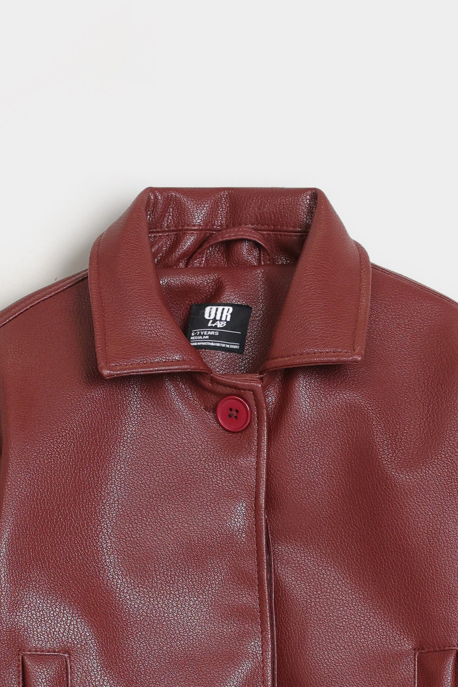 Faux Leather Jacket - Image 2