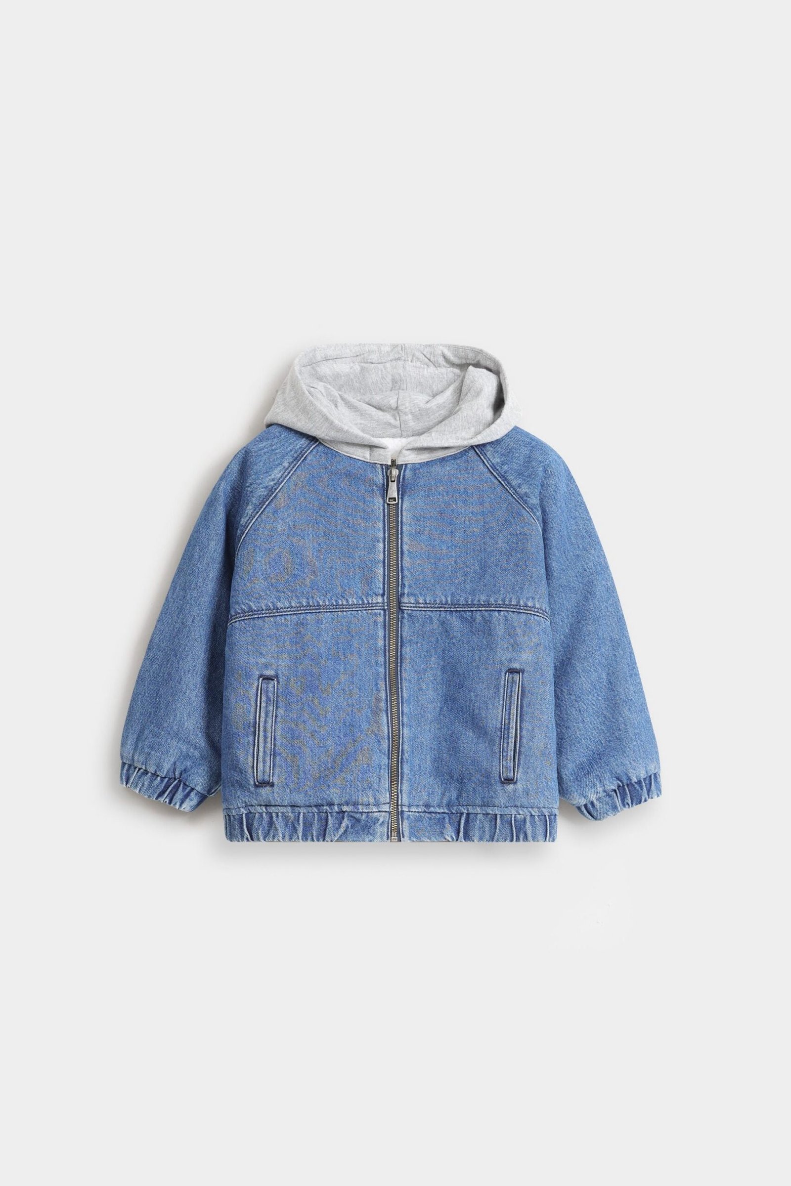 Denim Jacket With Hoodie