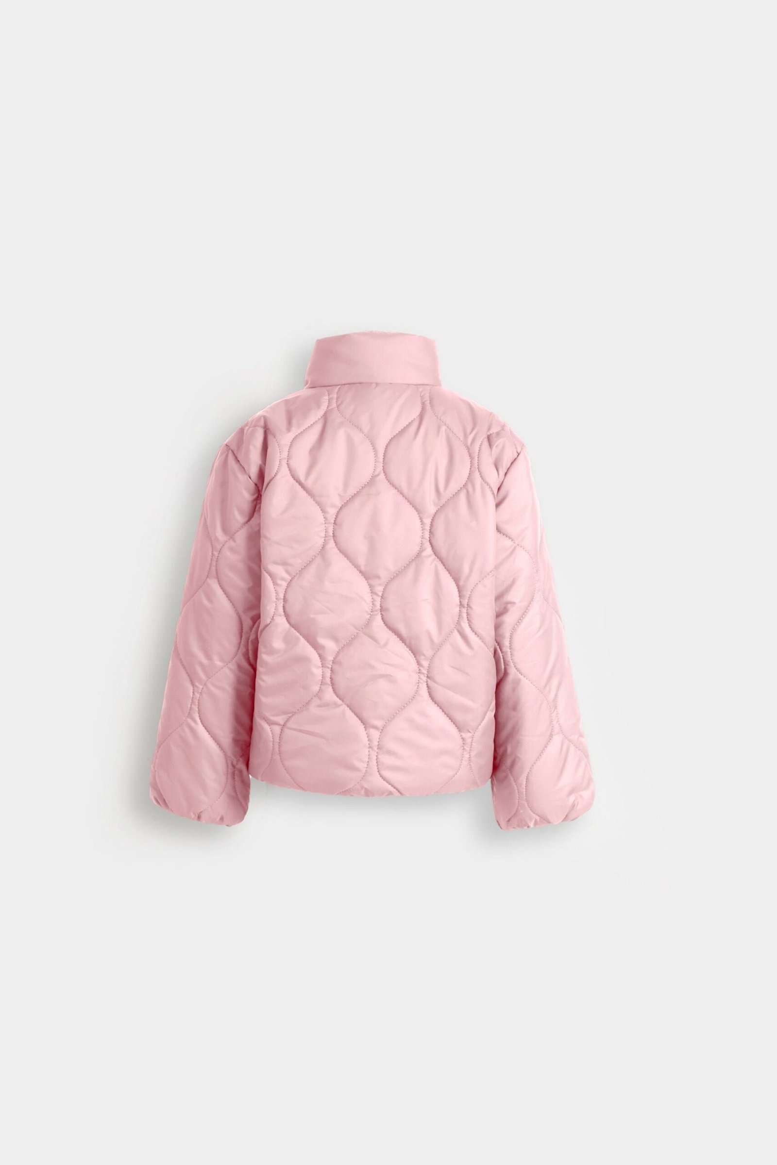 Cropped Quilted Puffer Jacket - Image 9