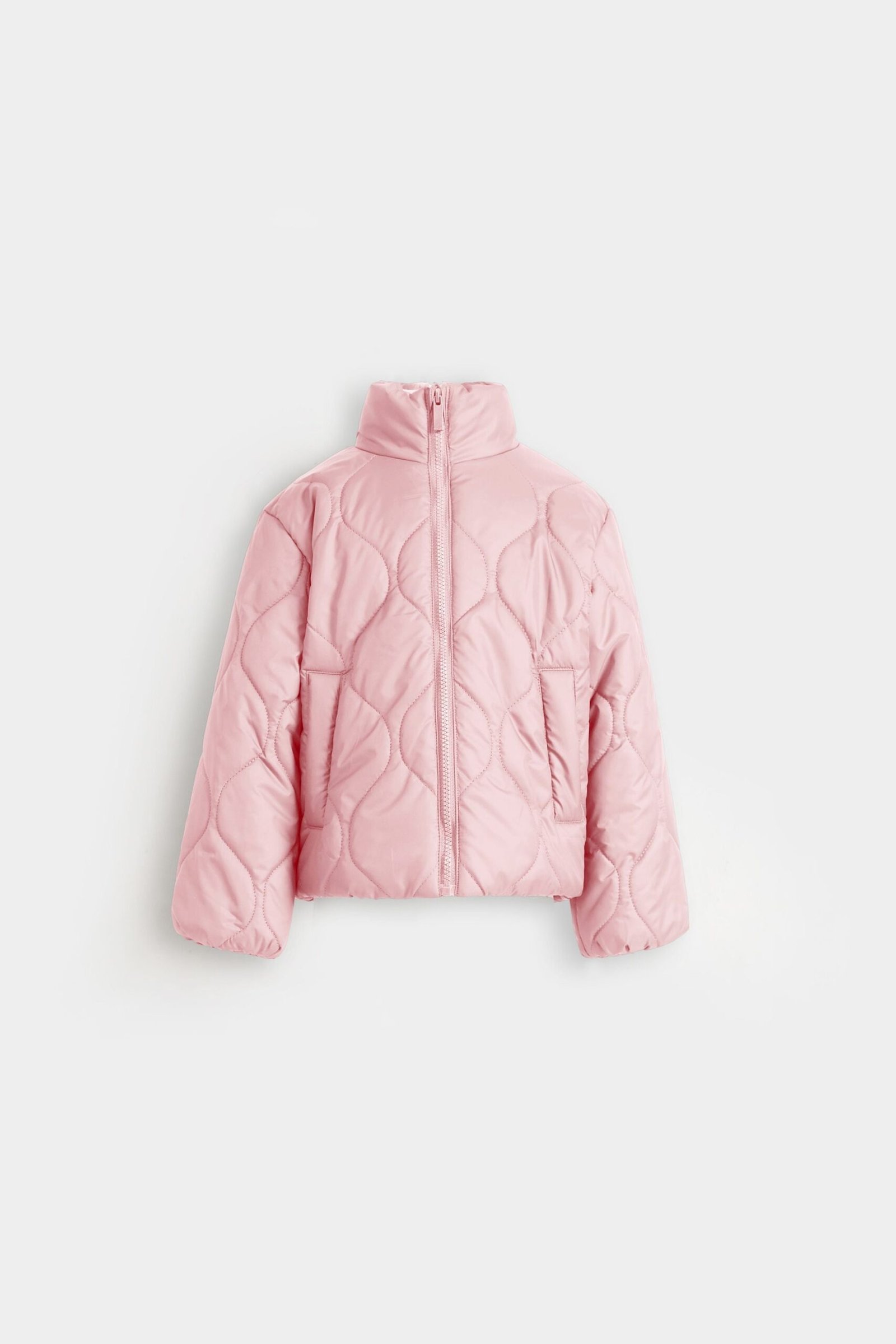Cropped Quilted Puffer Jacket - Image 7