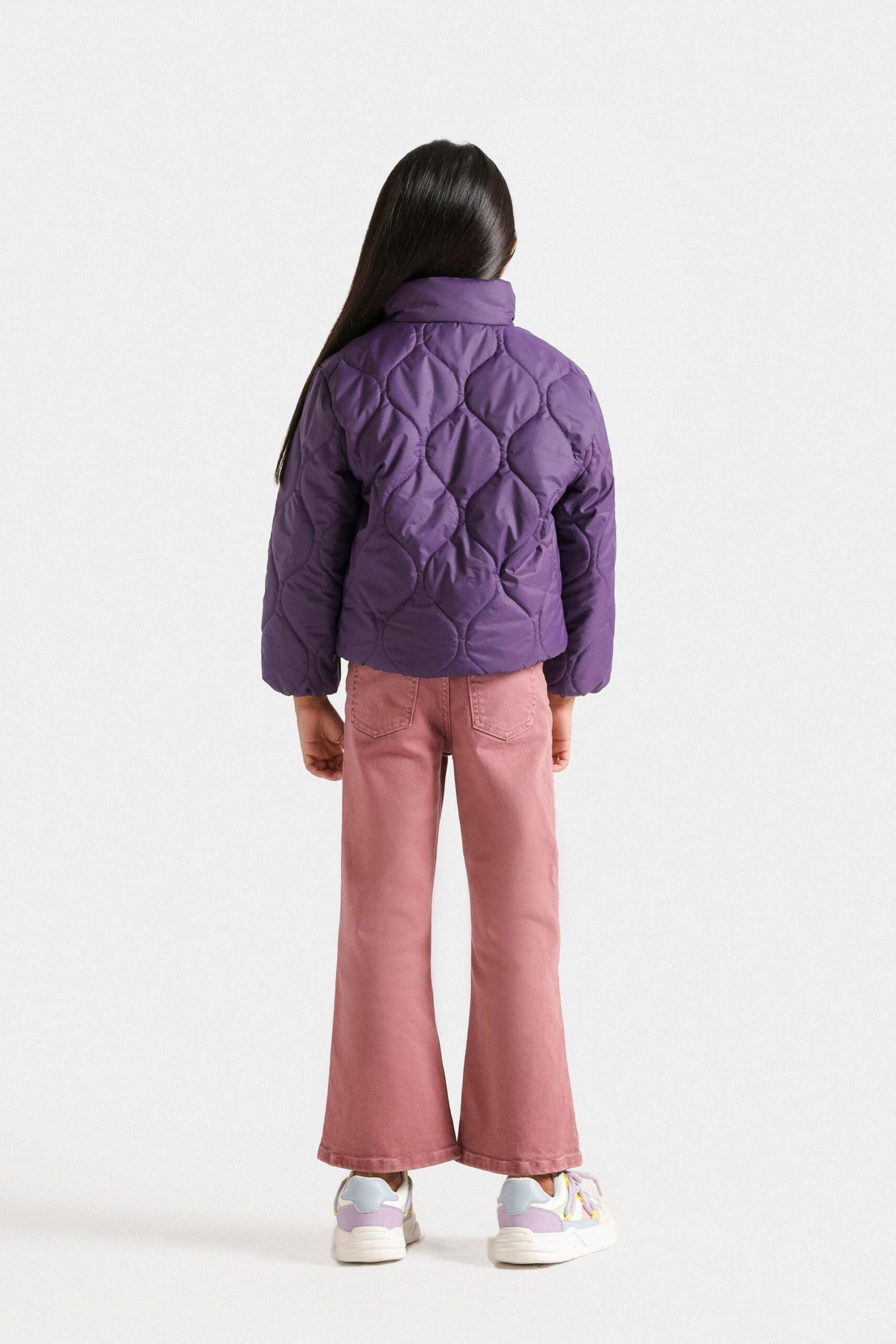 Cropped Quilted Puffer Jacket - Image 6