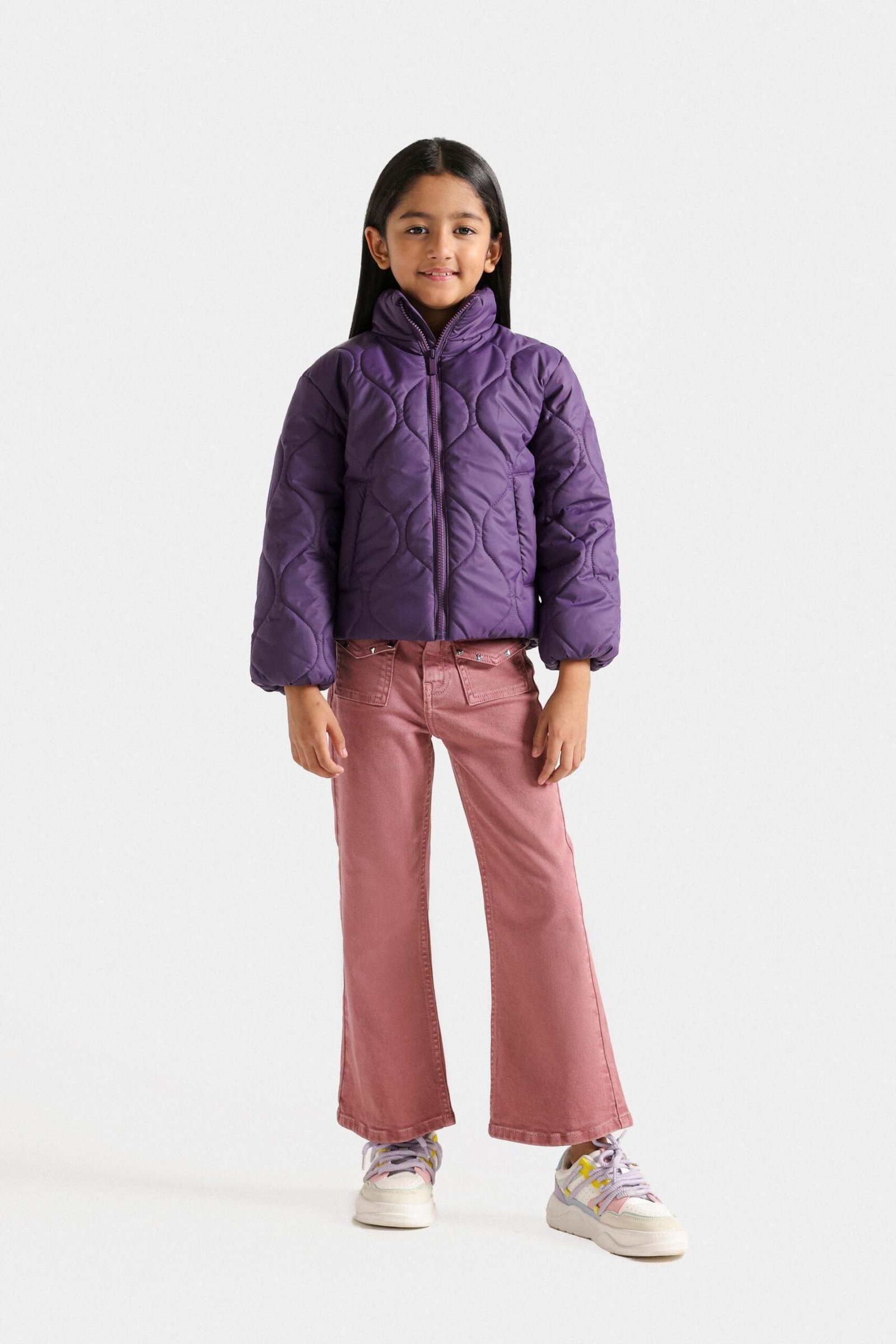 Cropped Quilted Puffer Jacket - Image 4