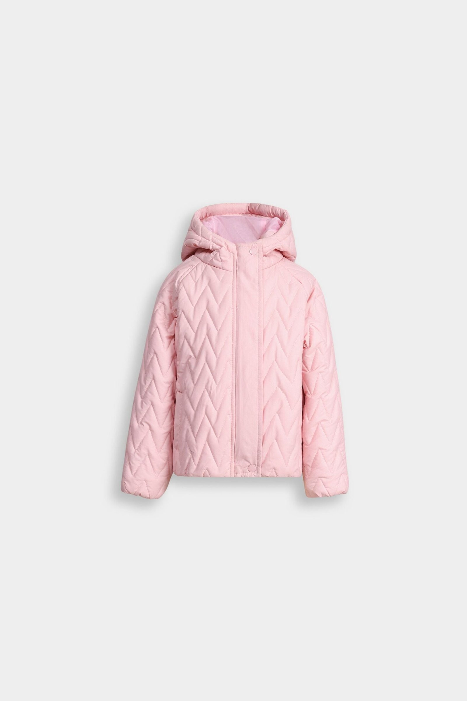 Quilted Puffer Jacket With Hood