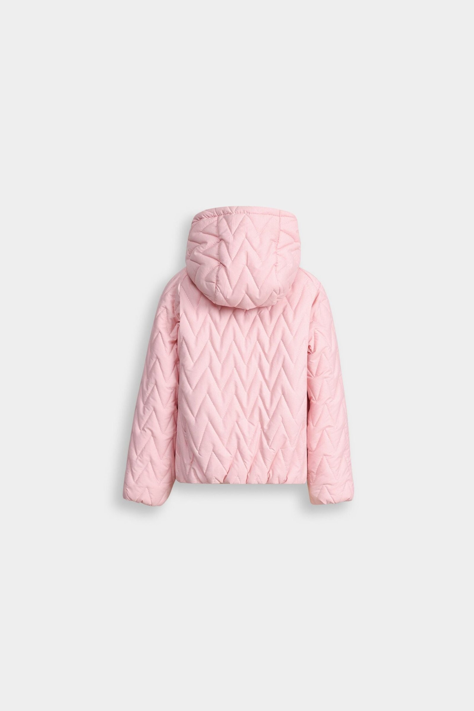 Quilted Puffer Jacket With Hood - Image 3