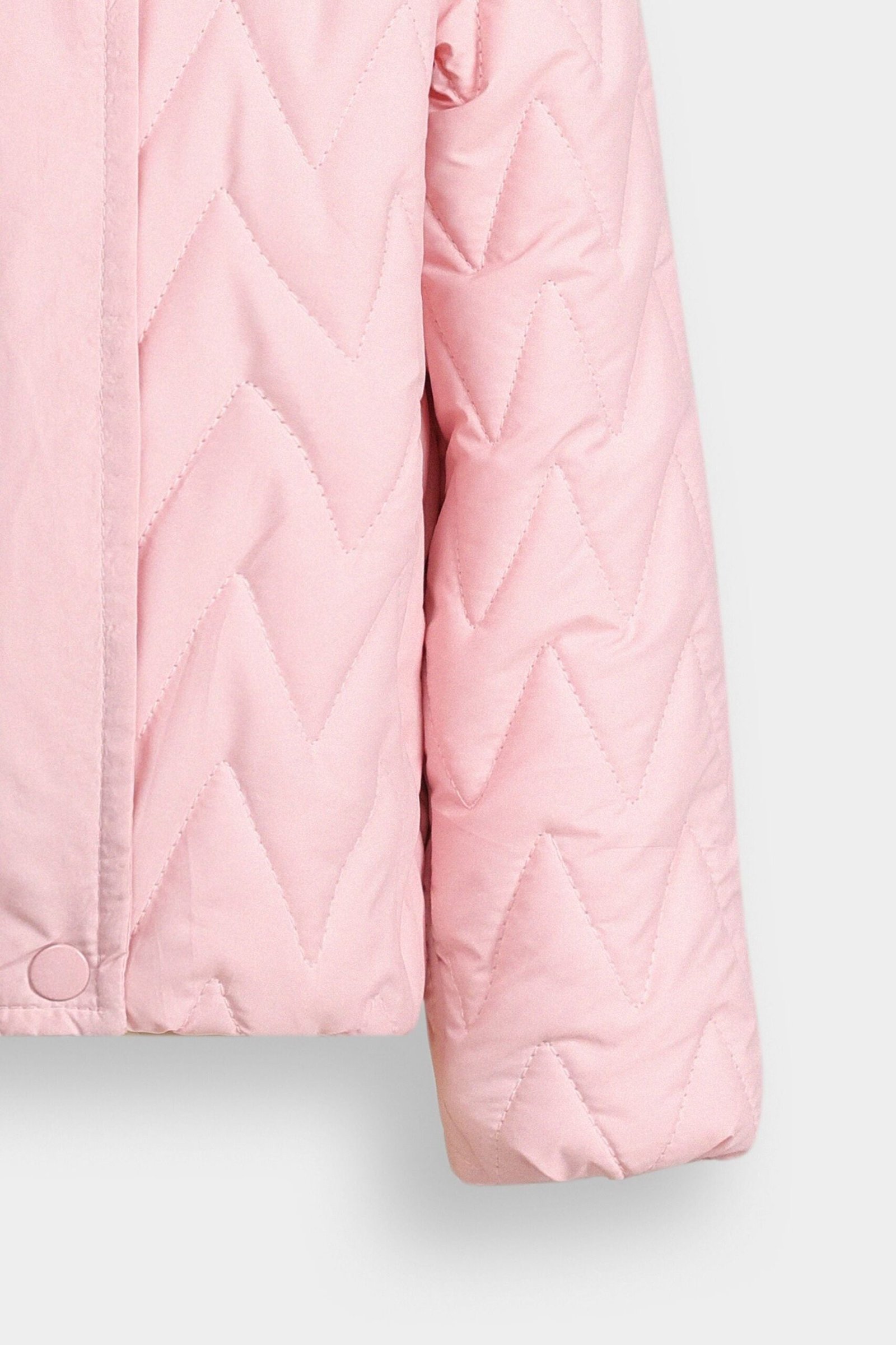 Quilted Puffer Jacket With Hood - Image 2