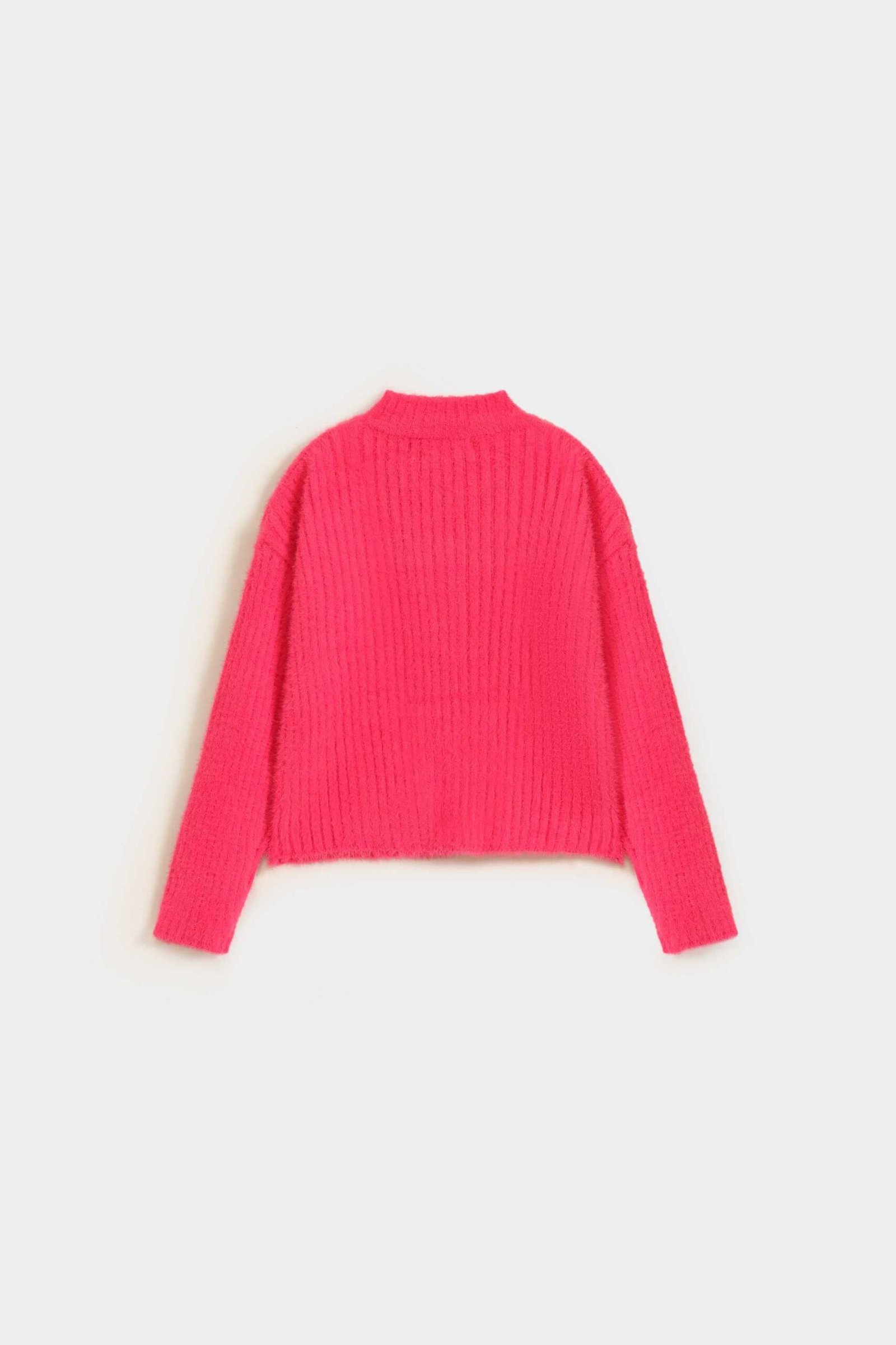 Mock Neck Ribbed Sweater - Image 3