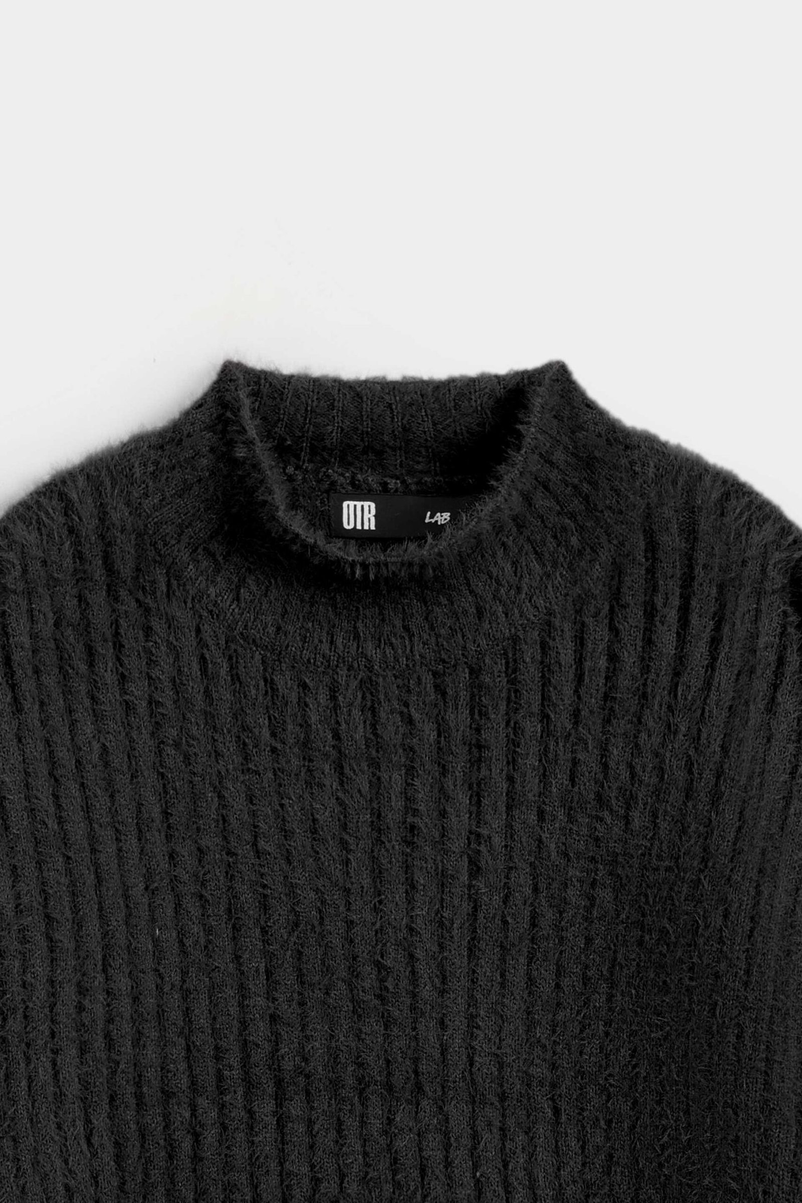 Mock Neck Ribbed Sweater - Image 5