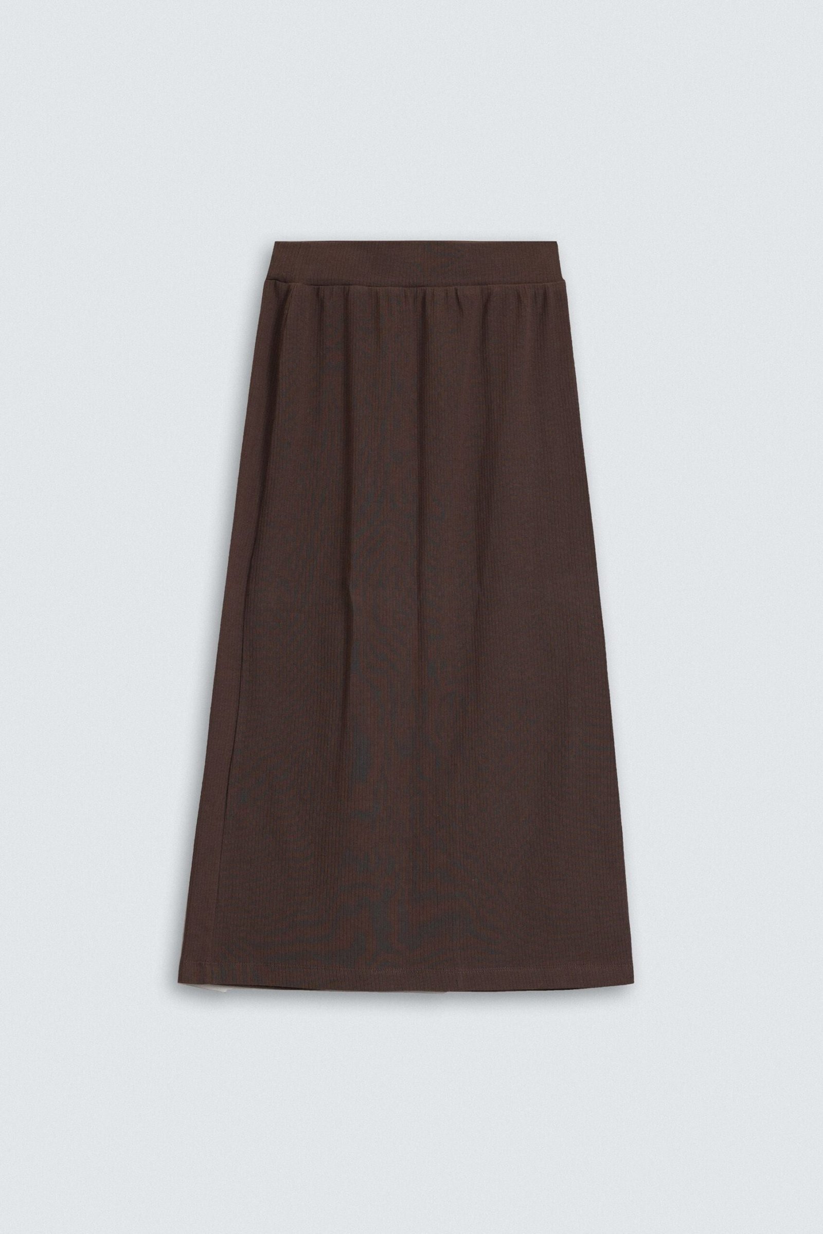 Ribbed Skirt With Side Slit - Image 12