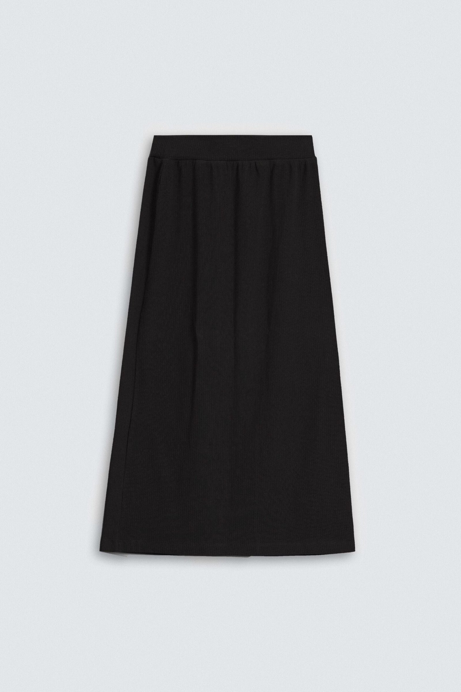 Ribbed Skirt With Side Slit - Image 6