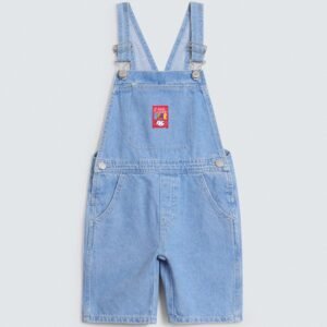 Denim Dungaree With Label Patch