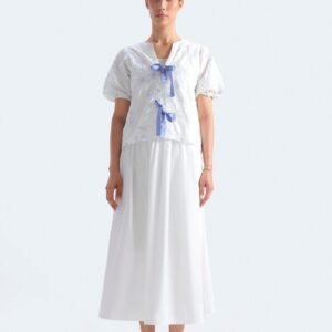 Poplin Midi Skirt