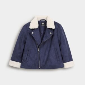 Sherpa Collar Suede Jacket