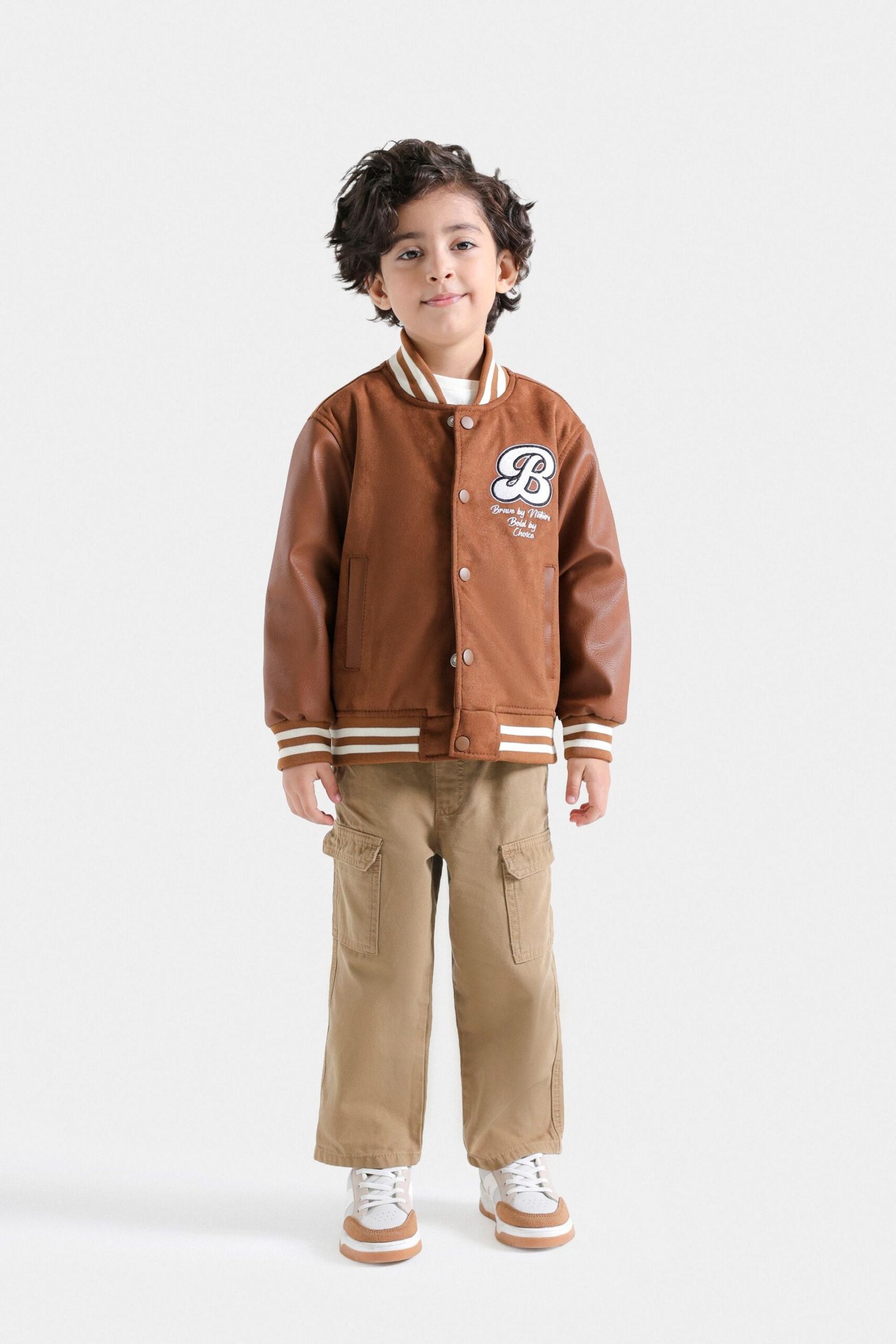 Suede Varsity Jacket - Image 4