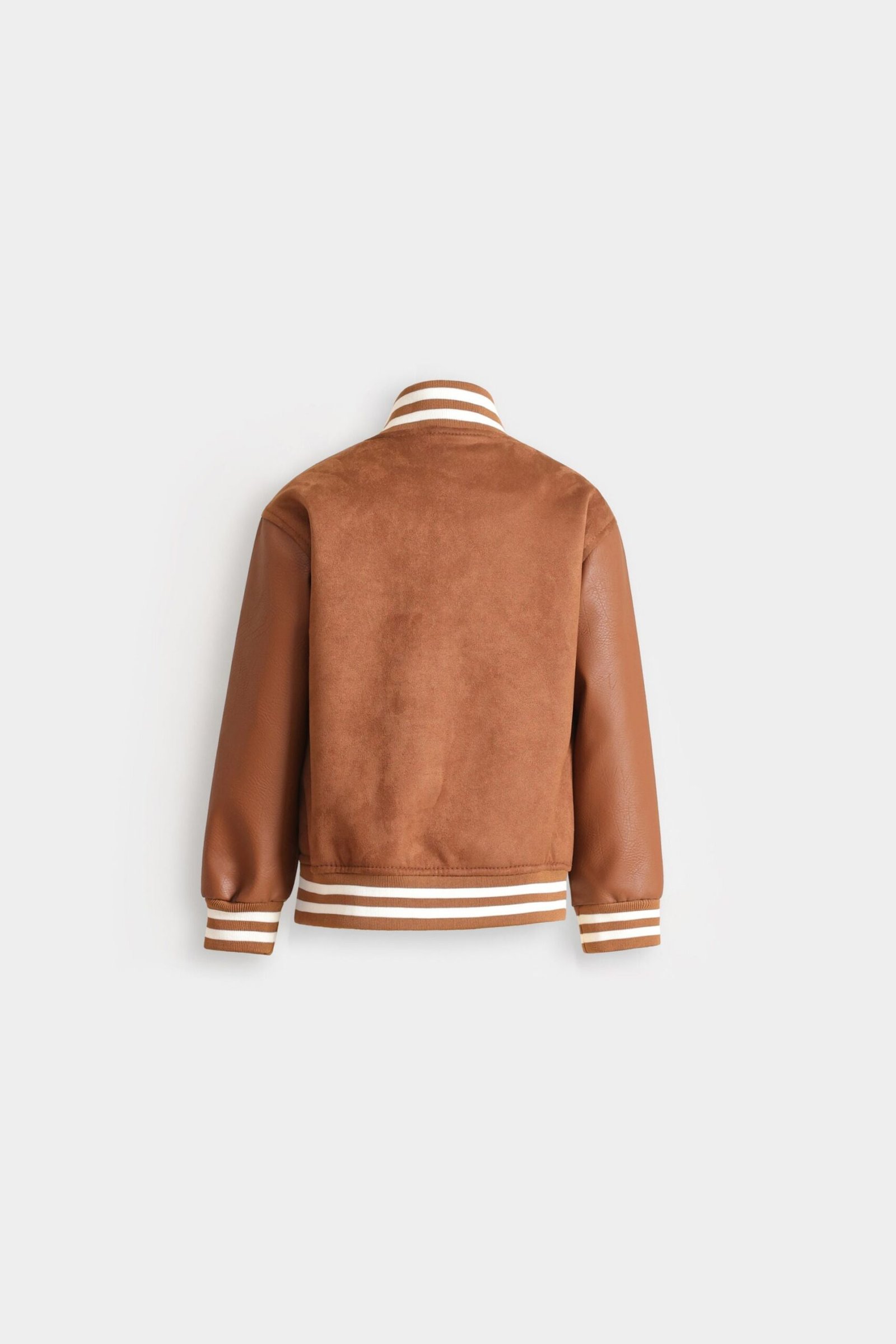 Suede Varsity Jacket - Image 3