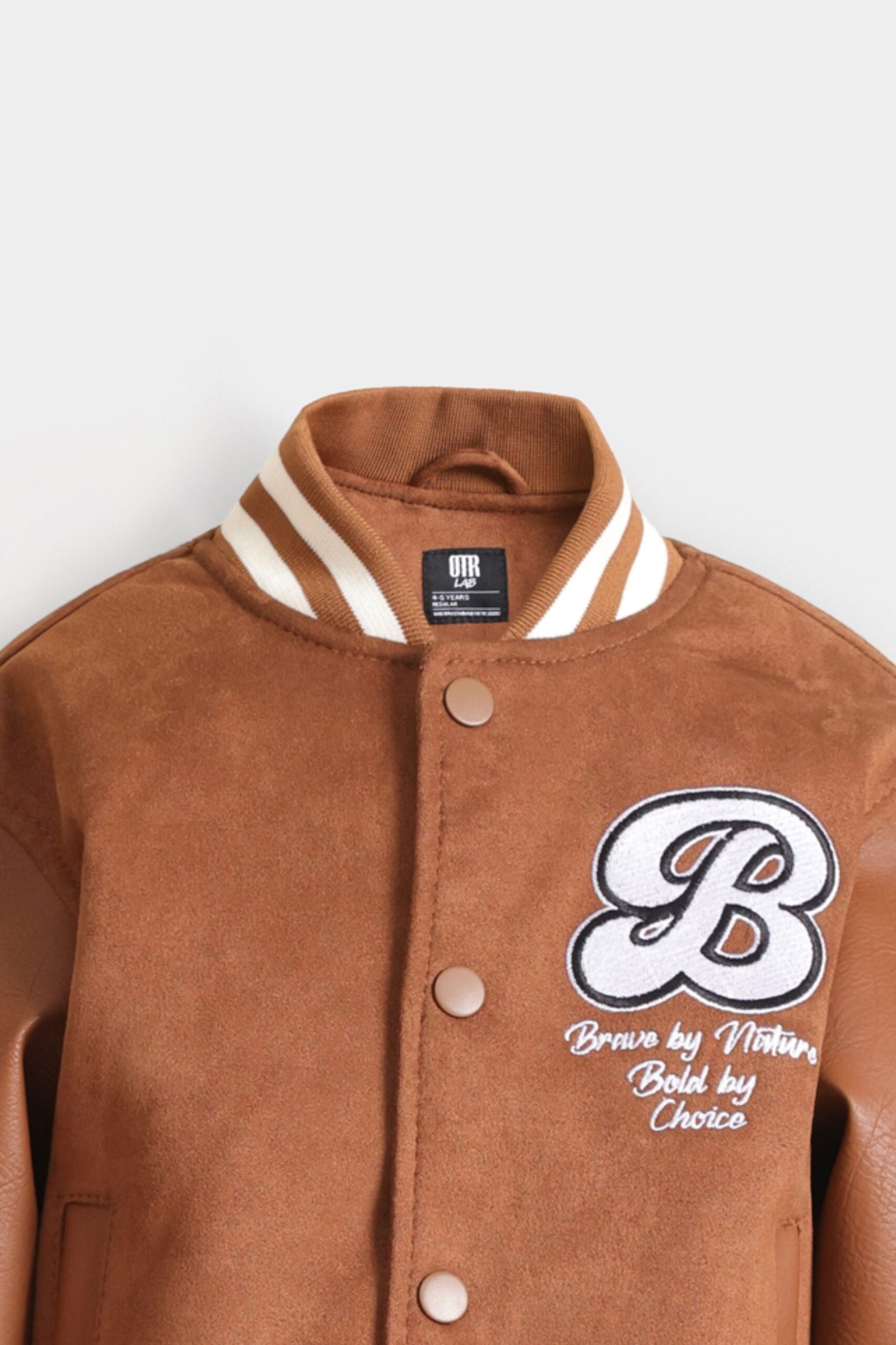 Suede Varsity Jacket - Image 2