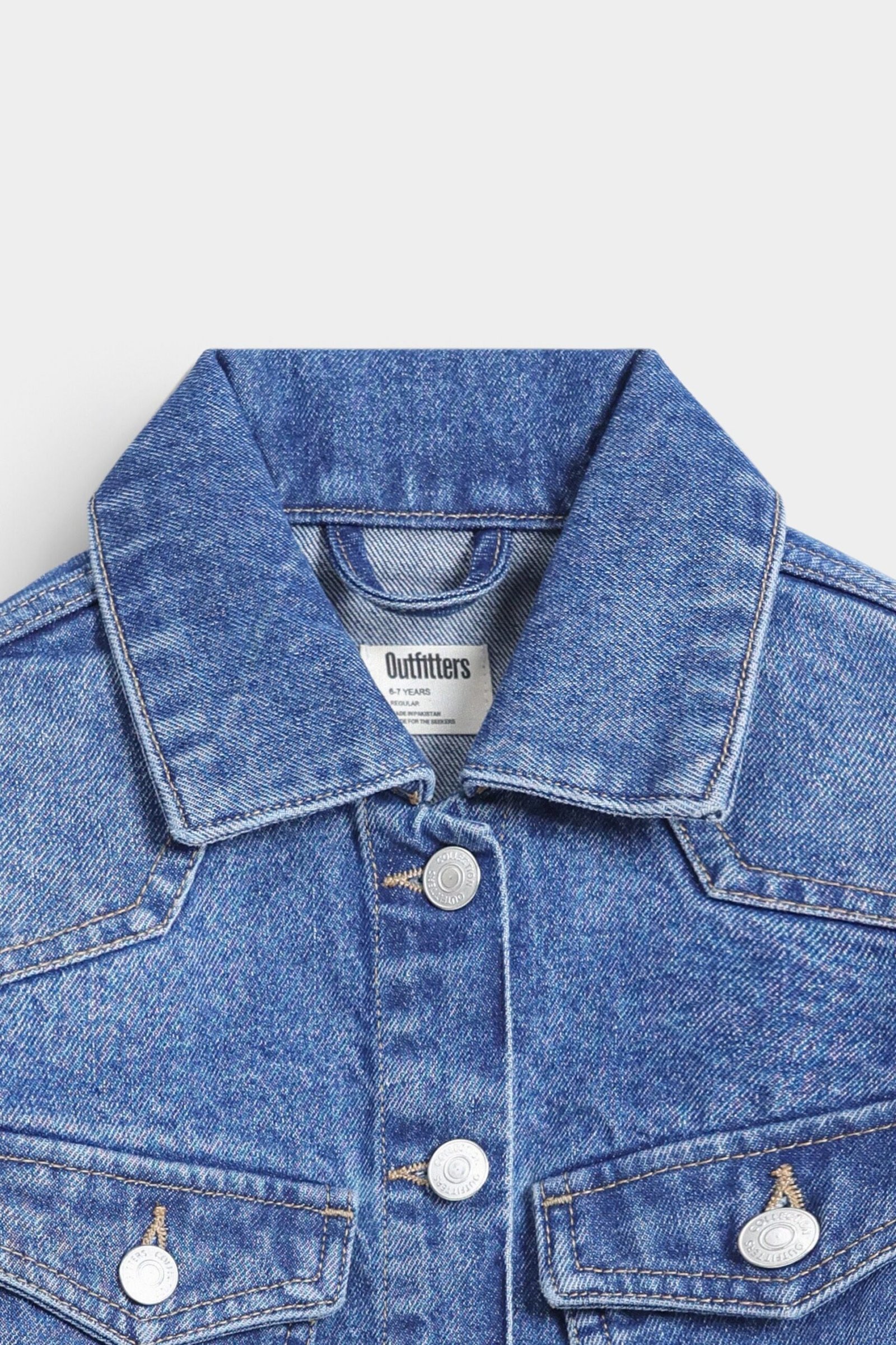 Cropped Denim Jacket - Image 2