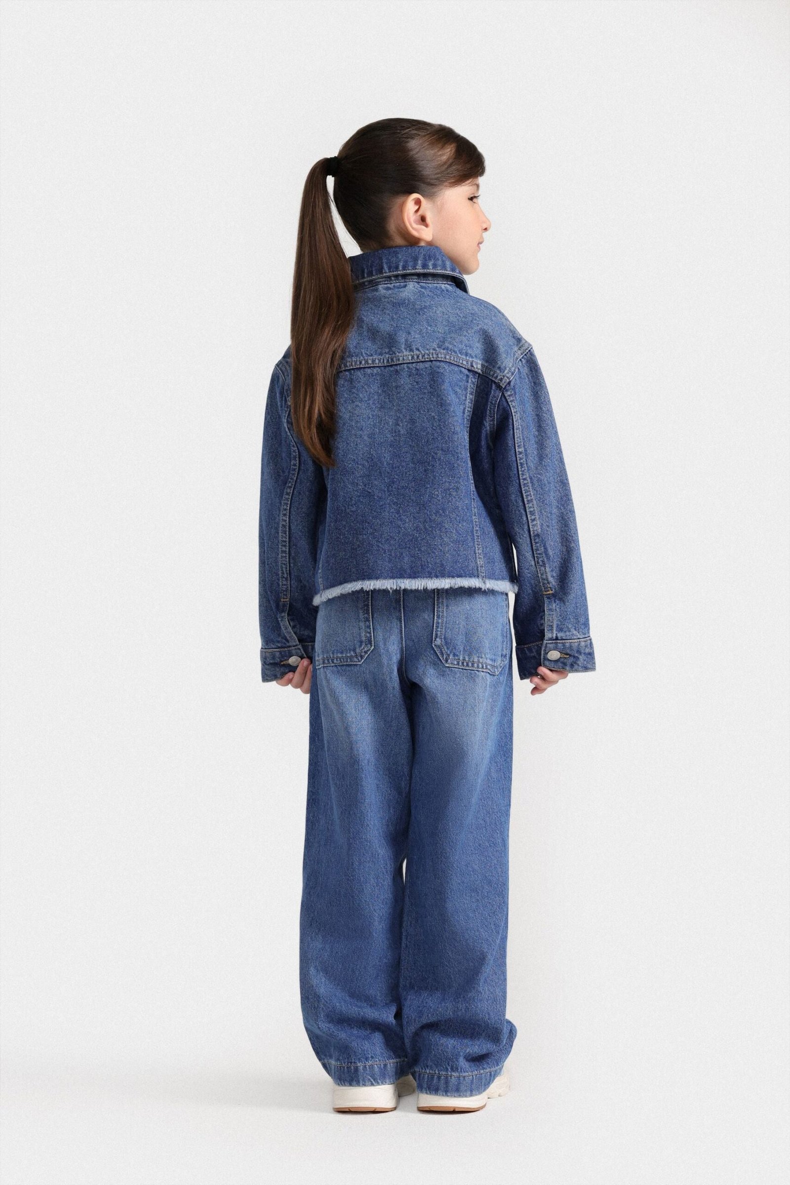 Cropped Denim Jacket - Image 6