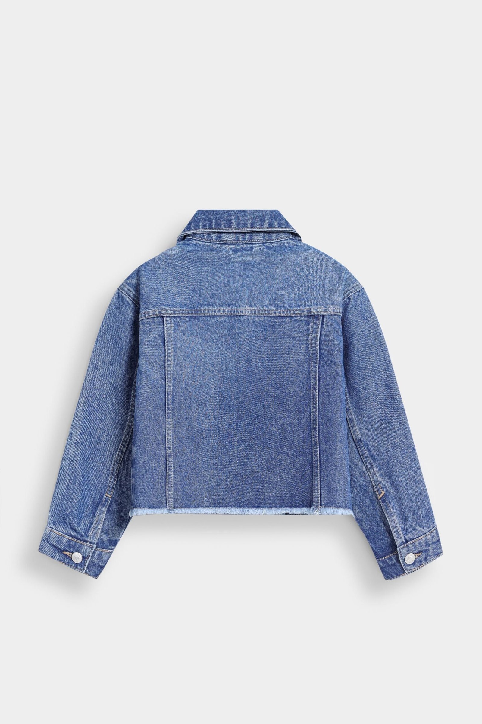 Cropped Denim Jacket - Image 3