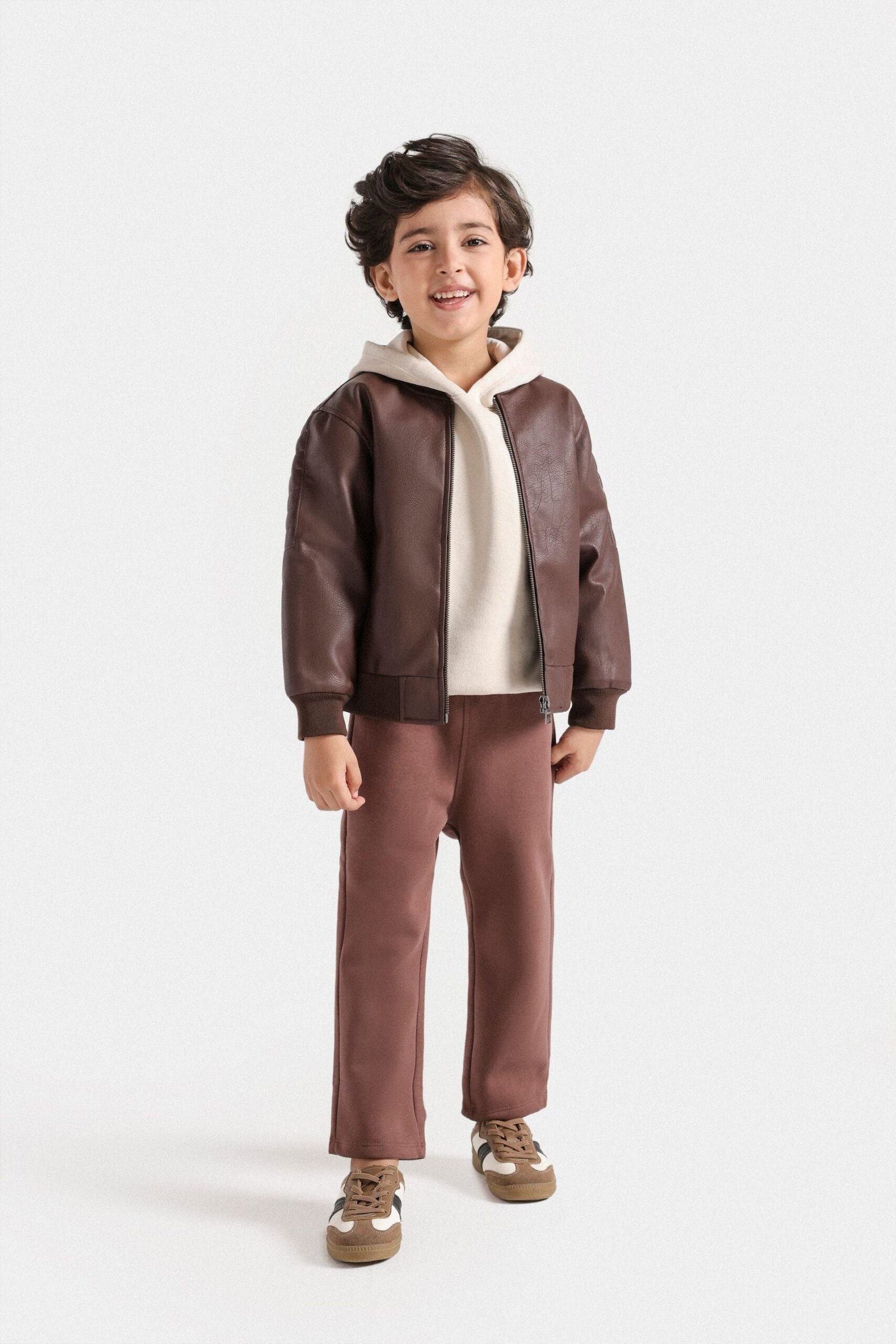 Faux Leather Jacket - Image 4