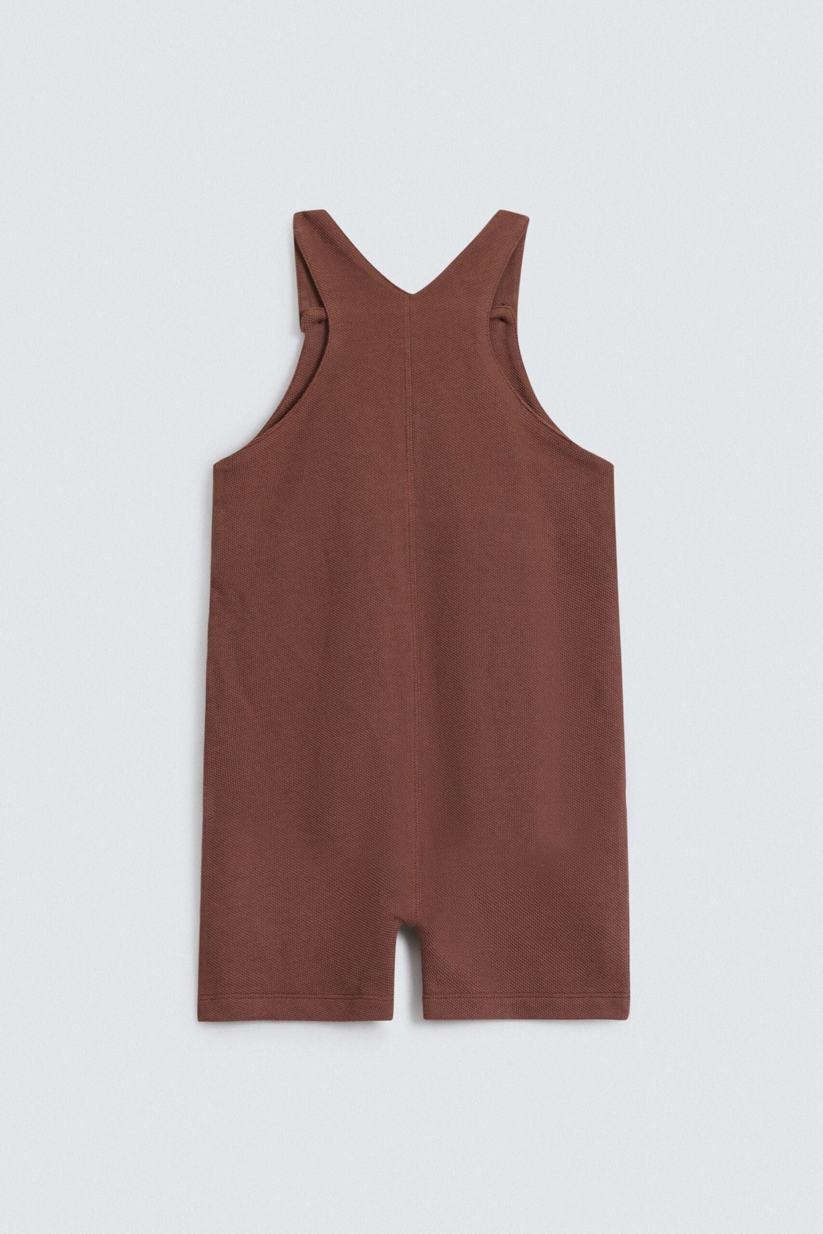 Textured Dungaree With Label Patch - Image 3