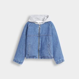 Denim Jacket With Hood