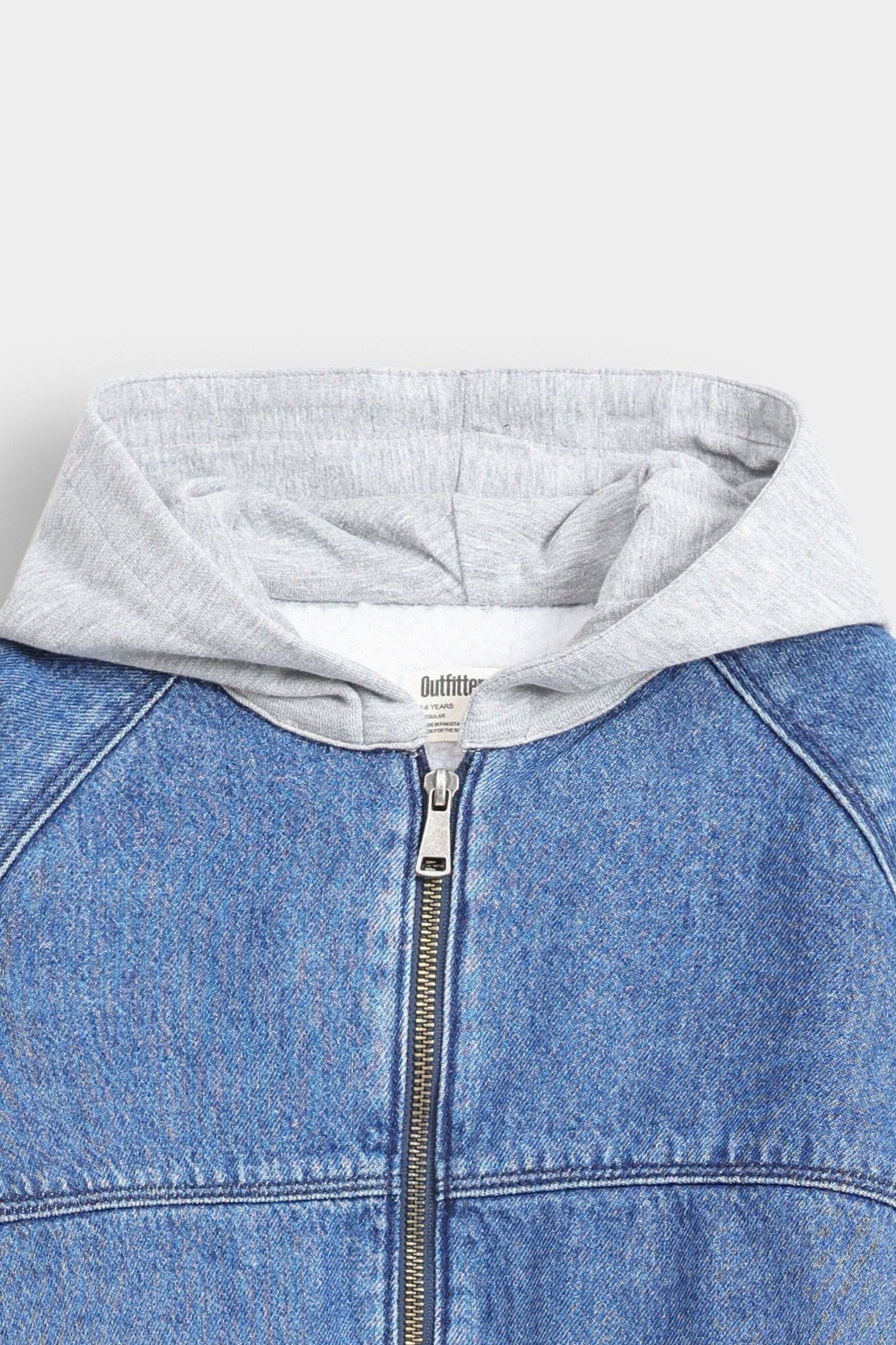 Denim Jacket With Hood - Image 2