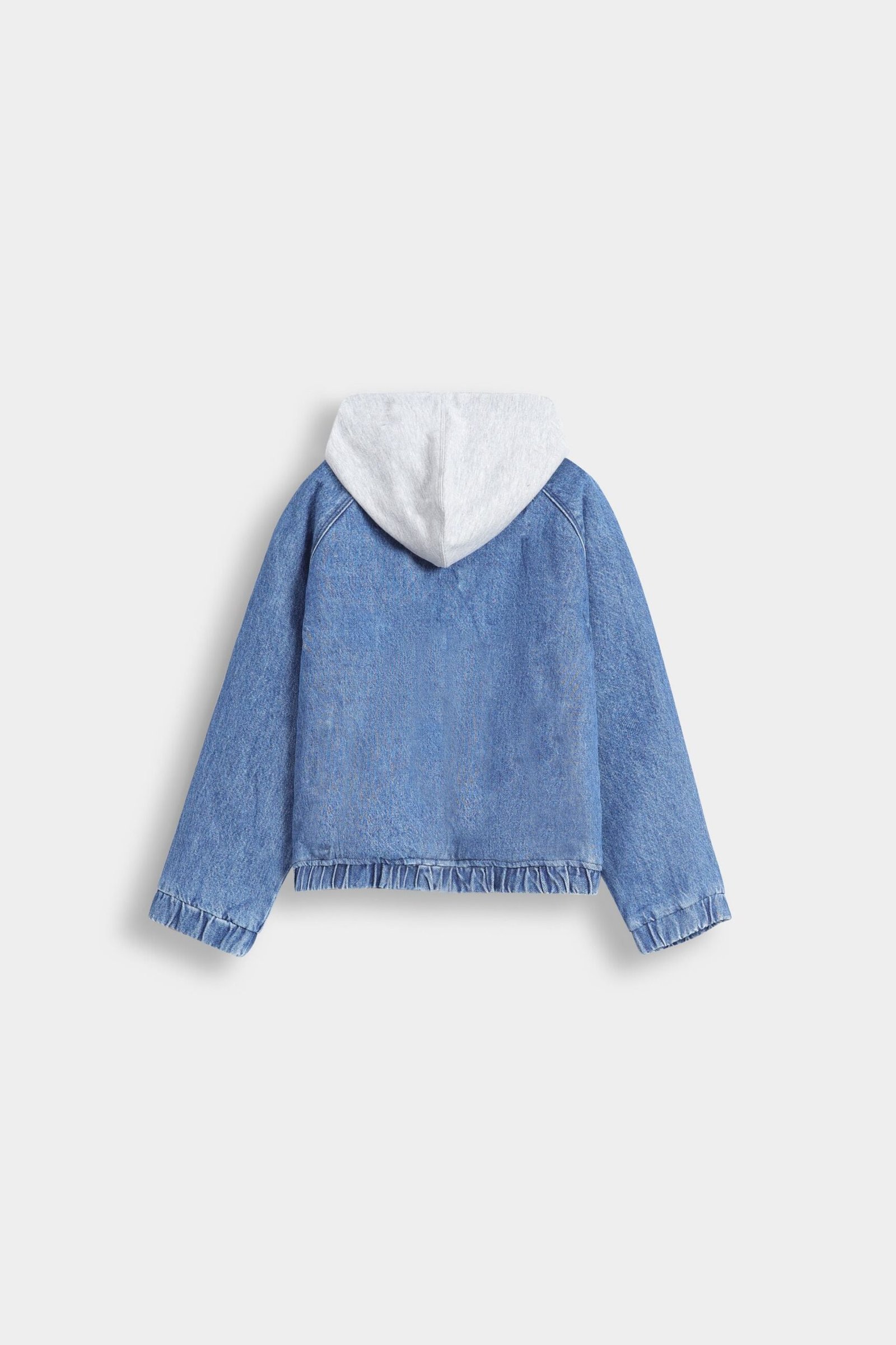 Denim Jacket With Hood - Image 3