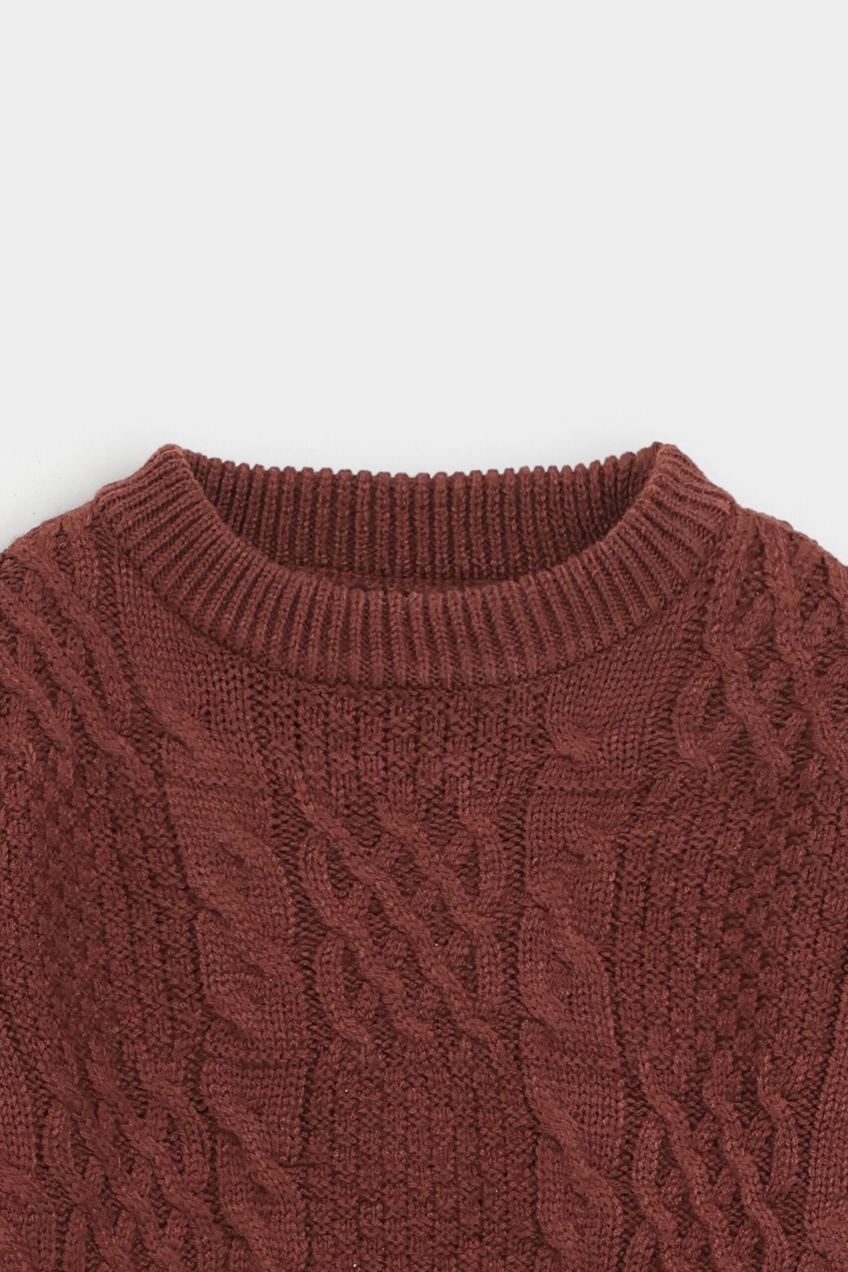 Basic Cable Knitted Sweater - Image 2