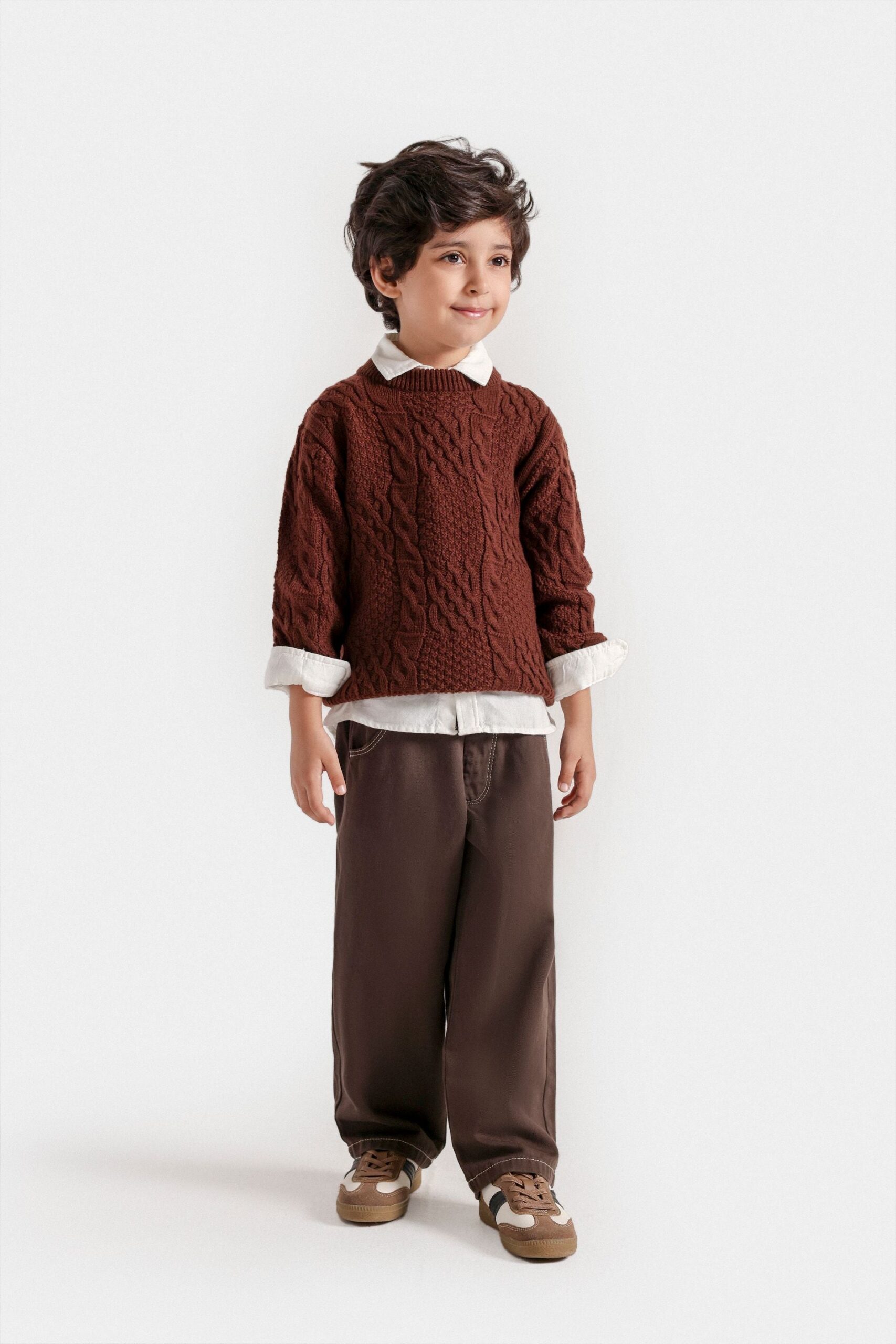 Basic Cable Knitted Sweater - Image 4