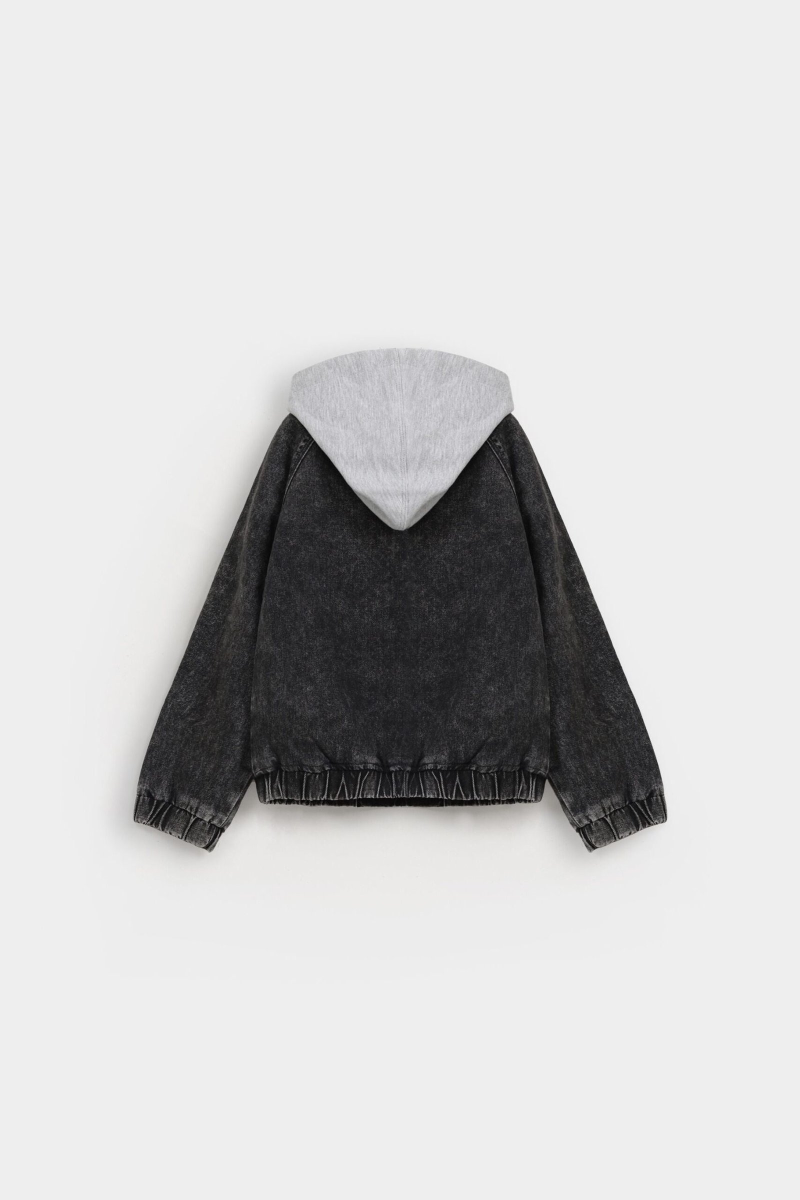 Denim Jacket With Hoodie - Image 3