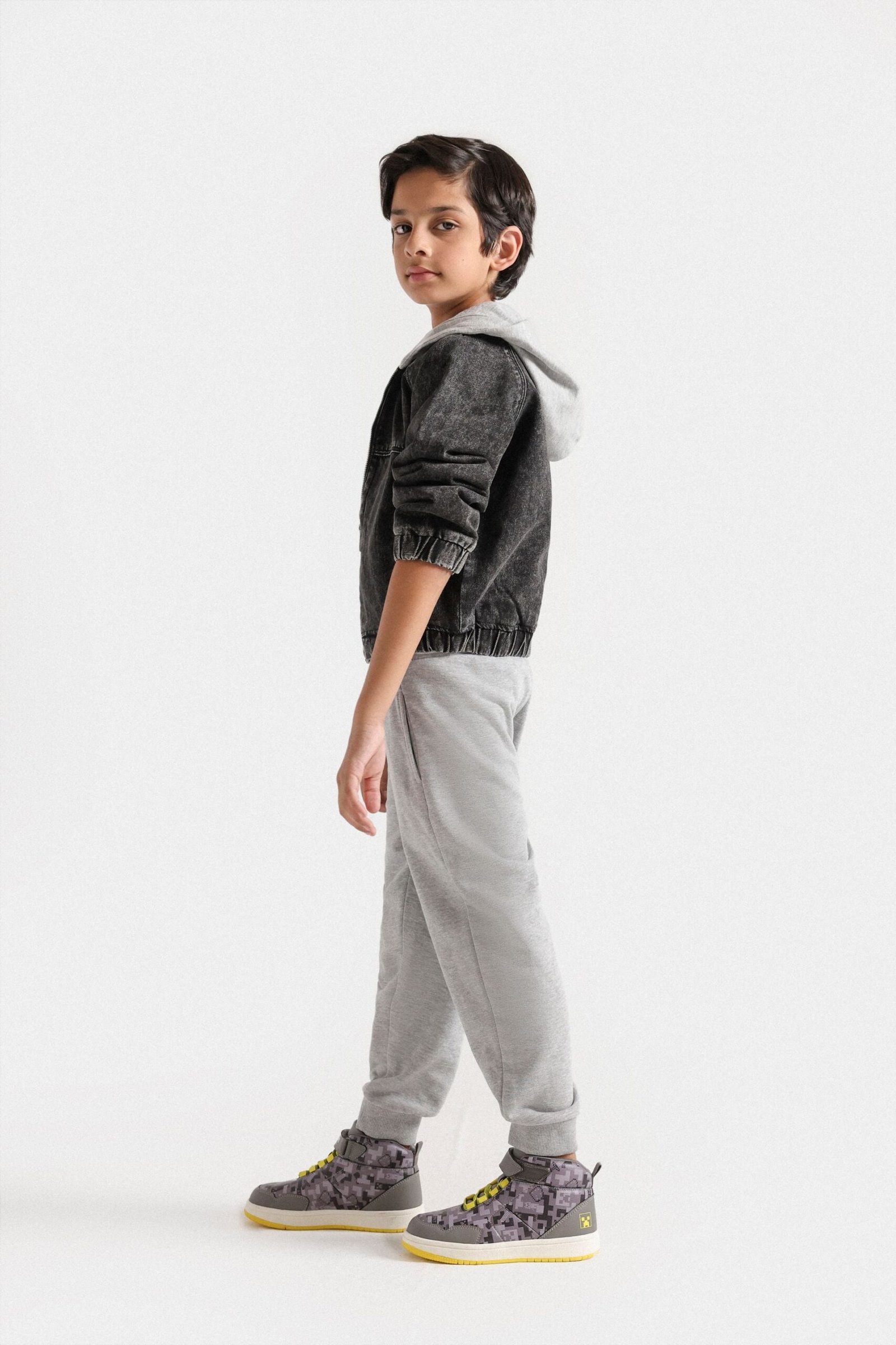 Denim Jacket With Hoodie - Image 5