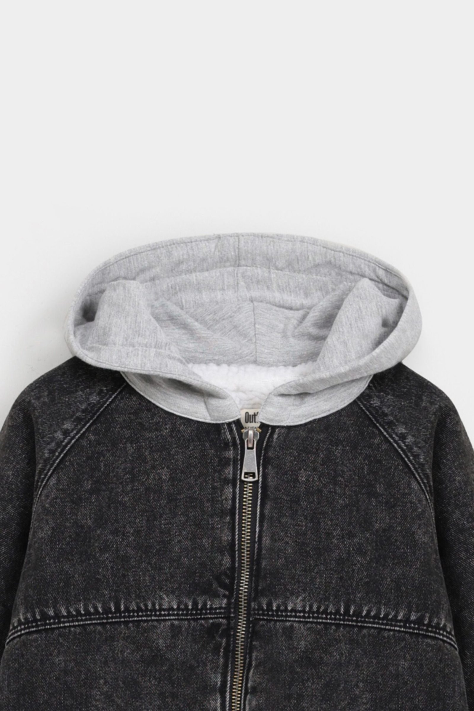 Denim Jacket With Hoodie - Image 2