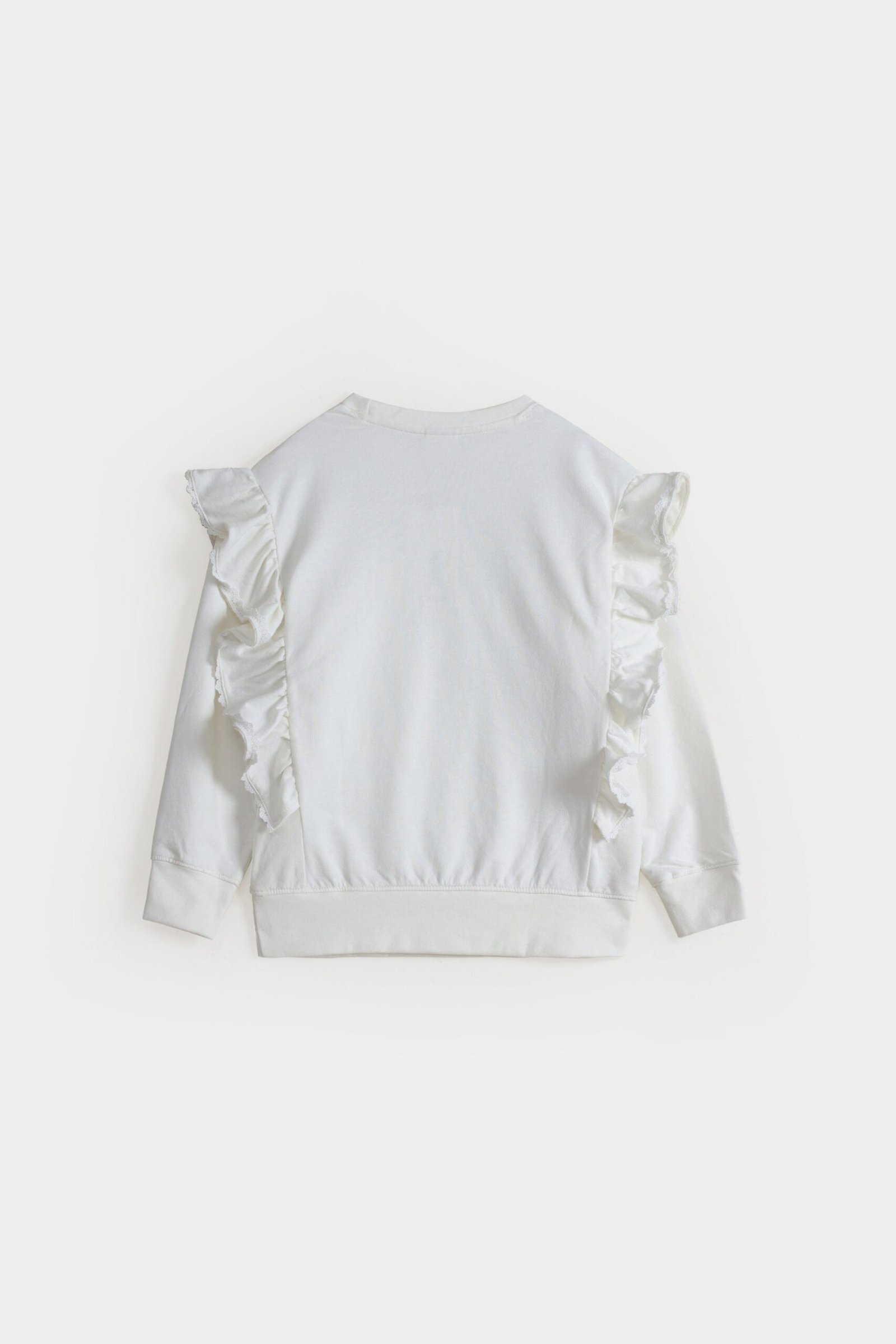 Basic Sweatshirt With Frill Detail - Image 3