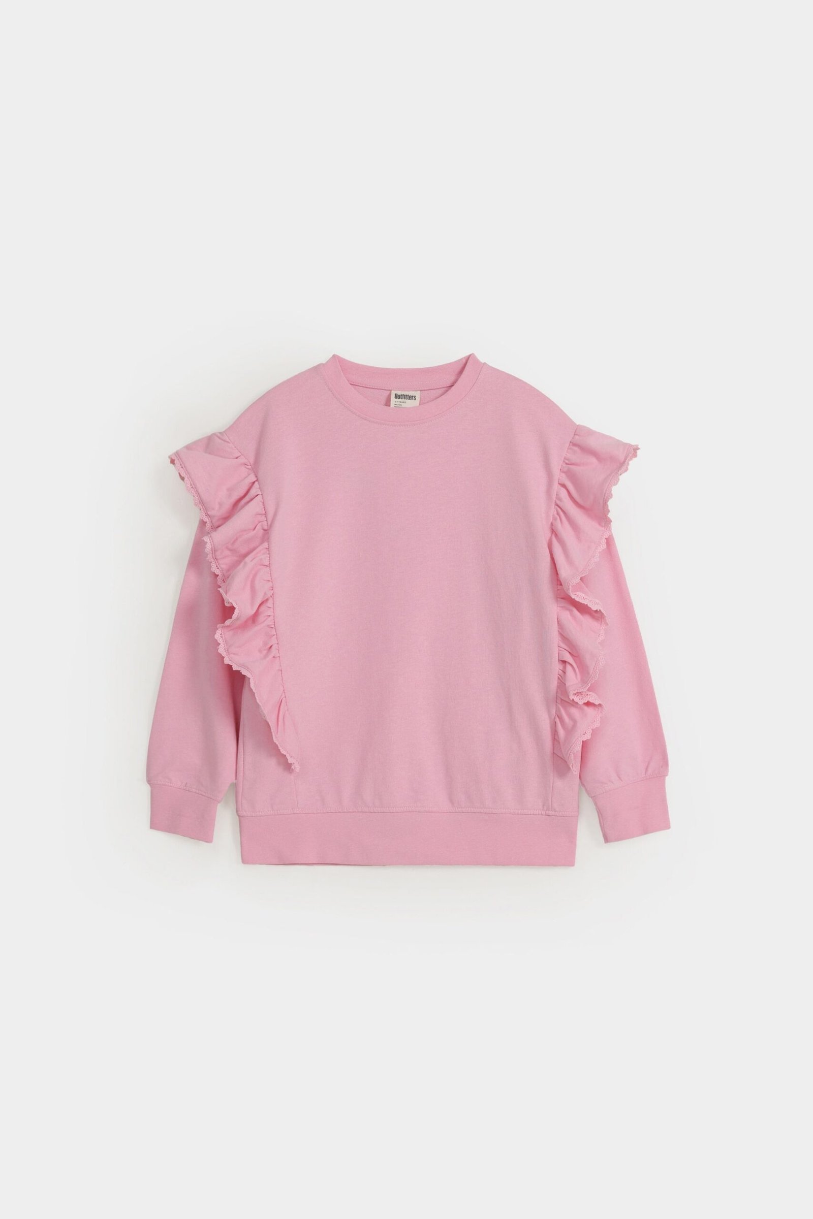 Basic Sweatshirt With Frill Detail - Image 6