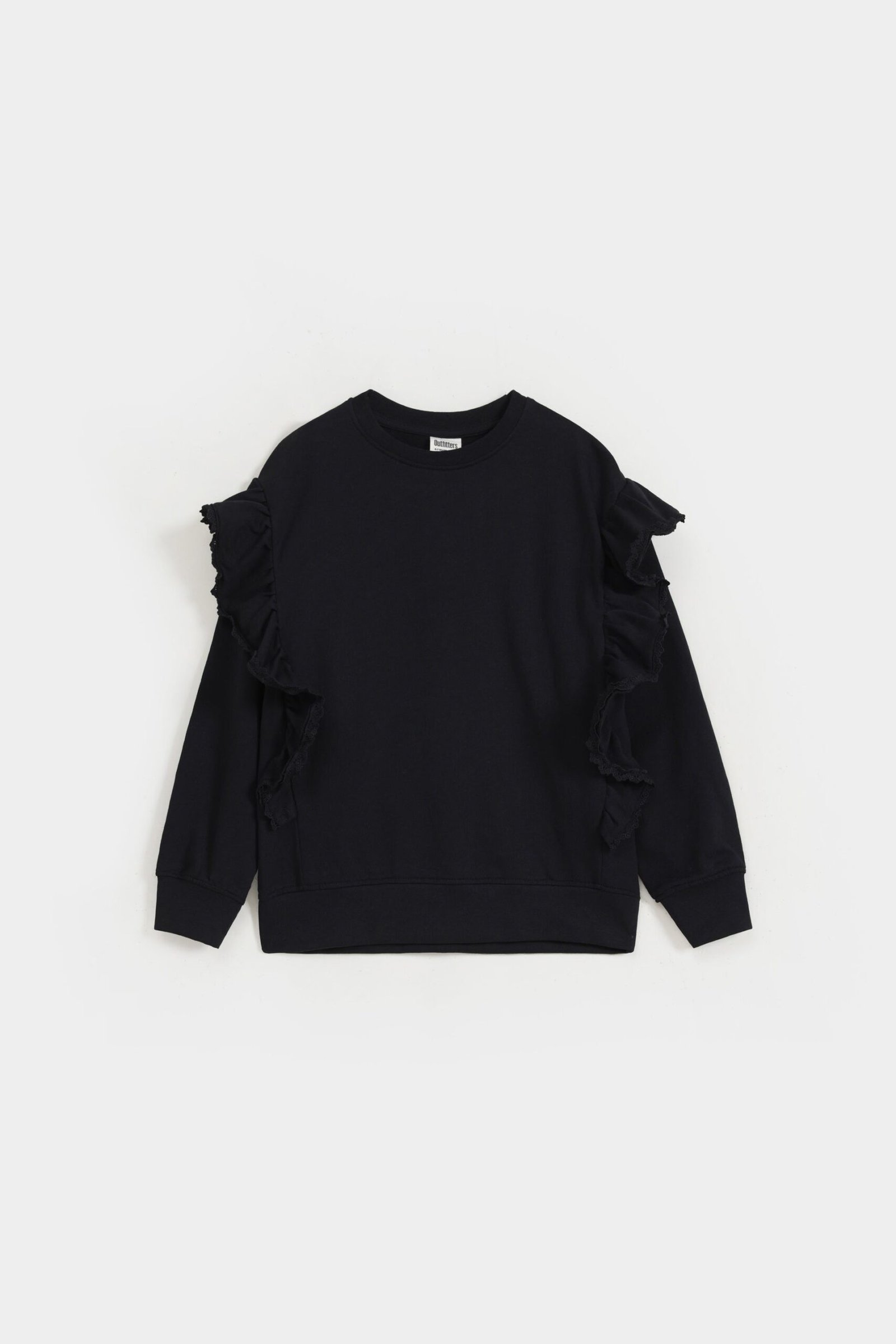 Basic Sweatshirt With Frill Detail - Image 11
