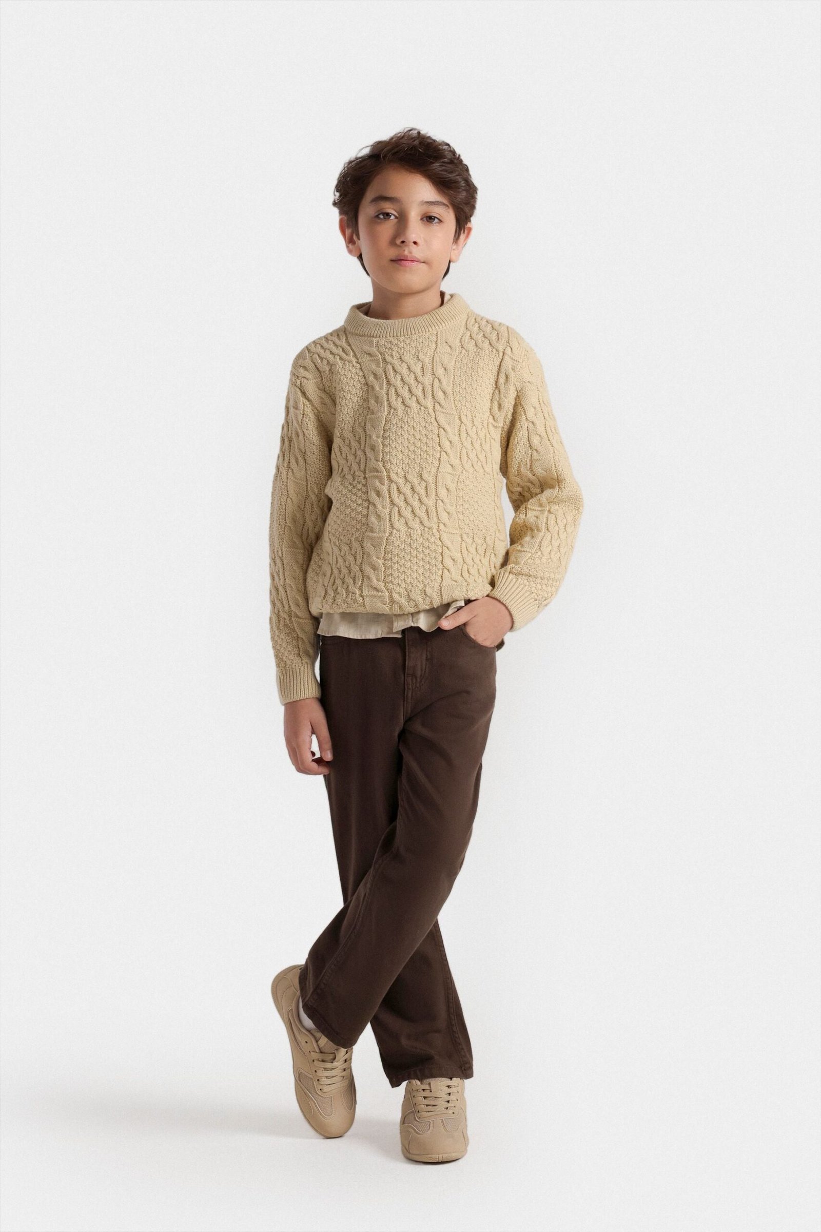 Cable Knit Sweater - Image 9