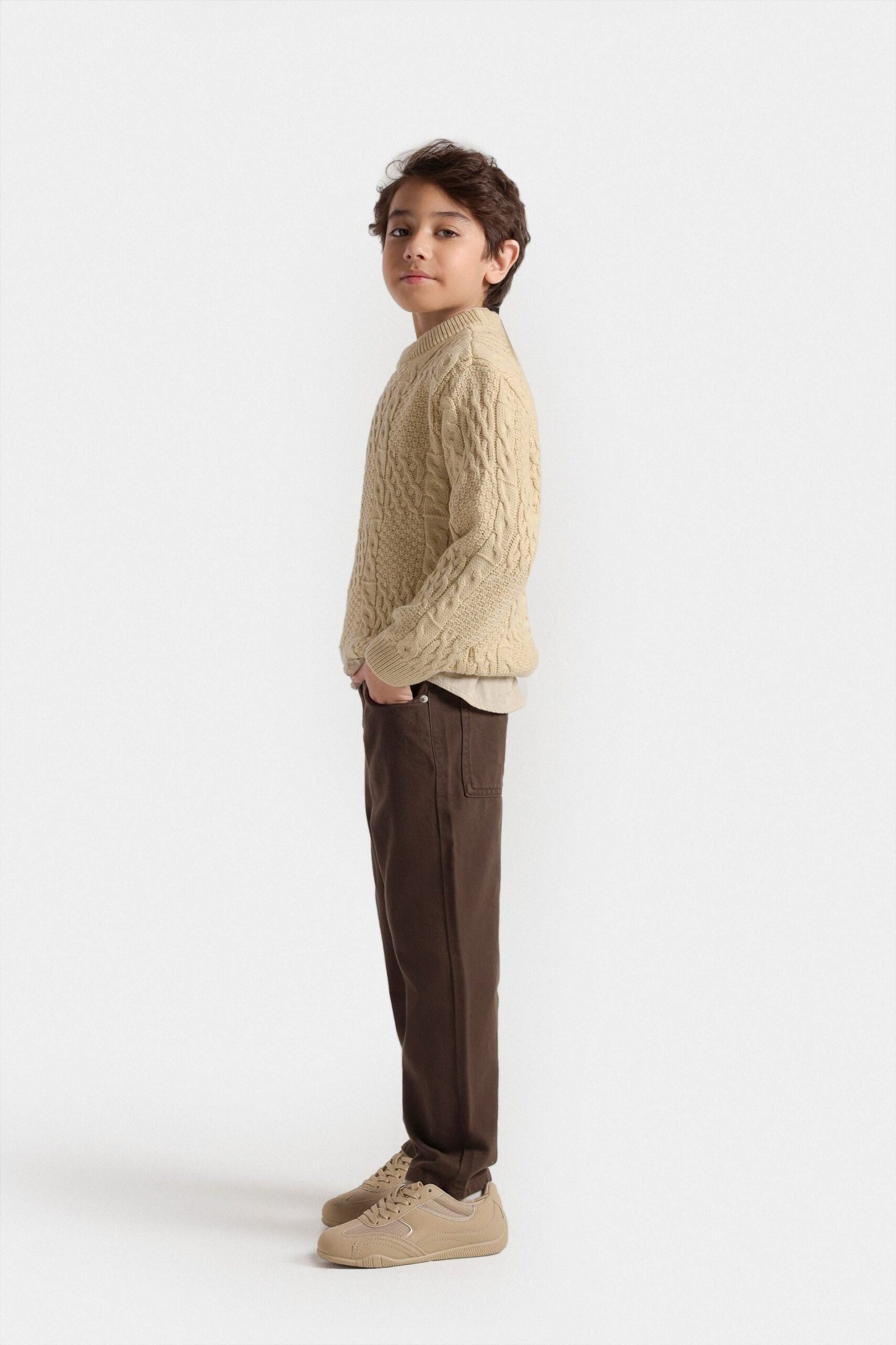 Cable Knit Sweater - Image 10