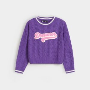 Varsity Cable Knitted Sweater