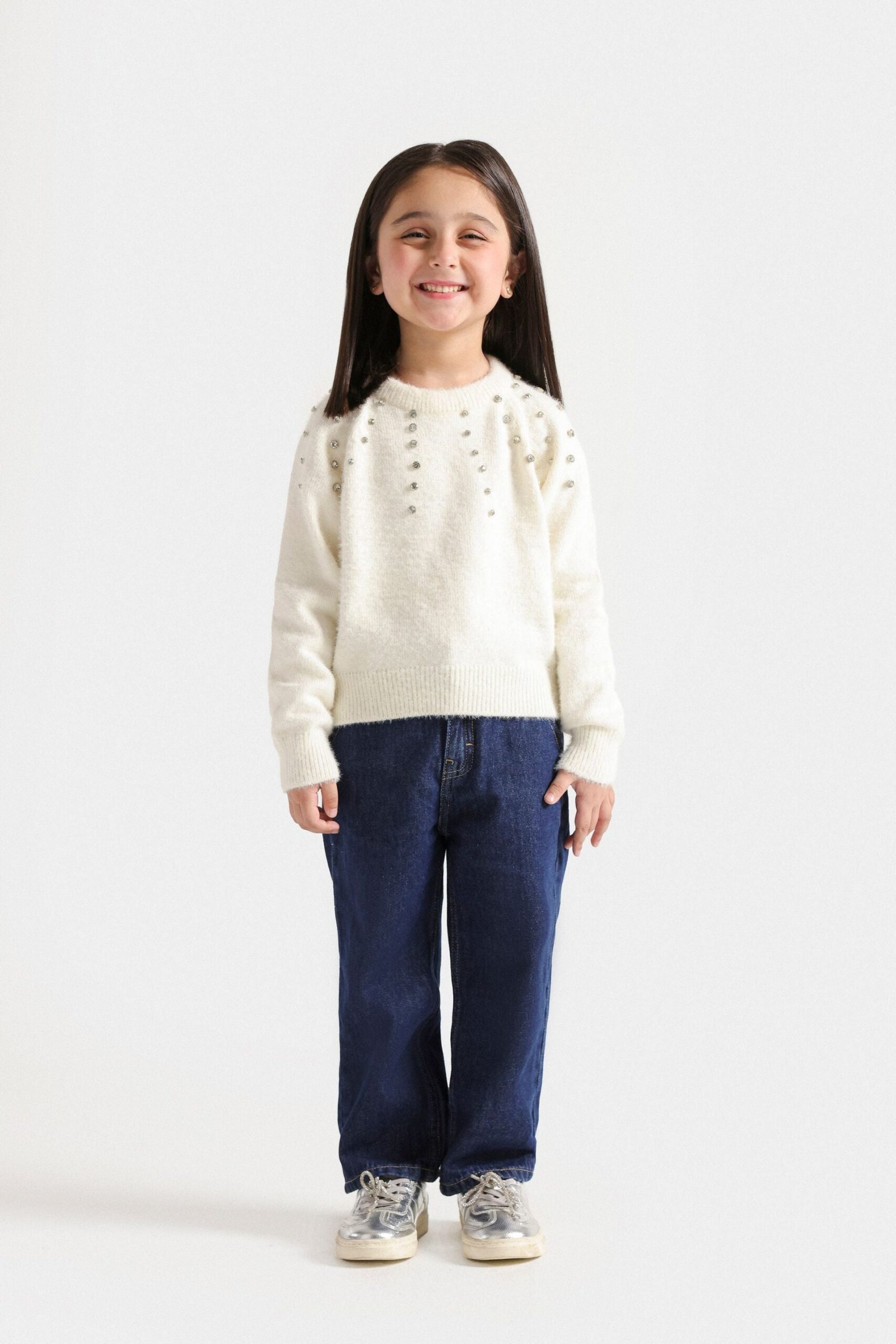 Embellished Mock Neck Sweater - Image 10